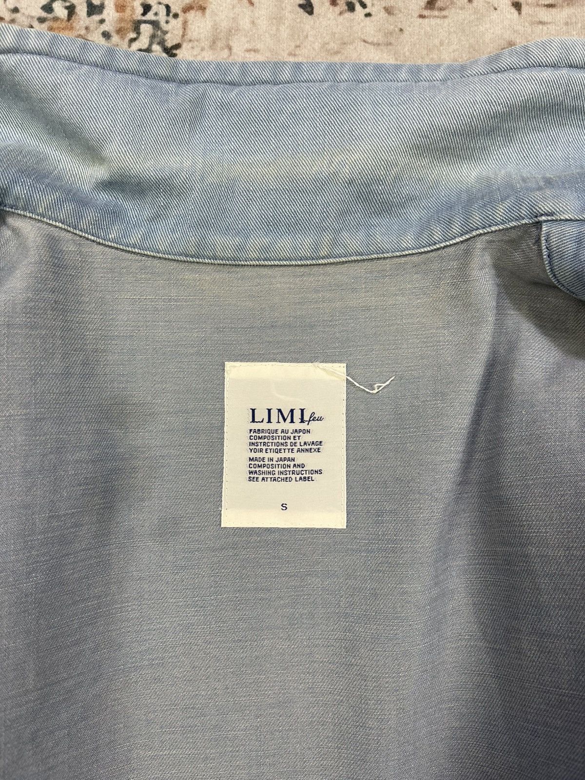 Limi Feu LIMI feu Cotton Crop Double Breasted Denim Jacket Size S / US 4 / IT 40 - 13 Thumbnail
