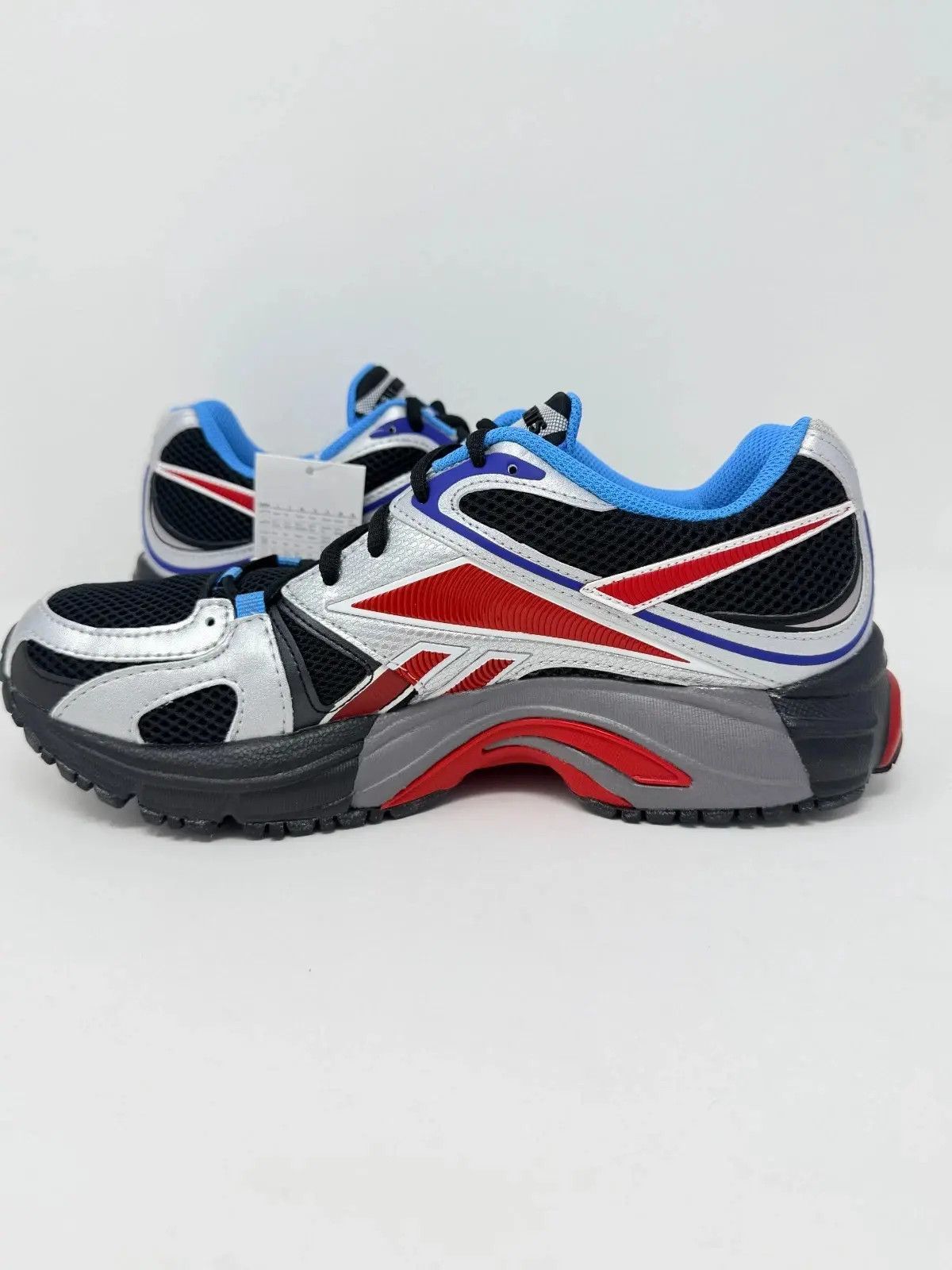 Reebok × Vetements Vetements Reebok Spike Runner 200 Black Silver Red Blue Size US 7 / EU 40 - 3 Thumbnail