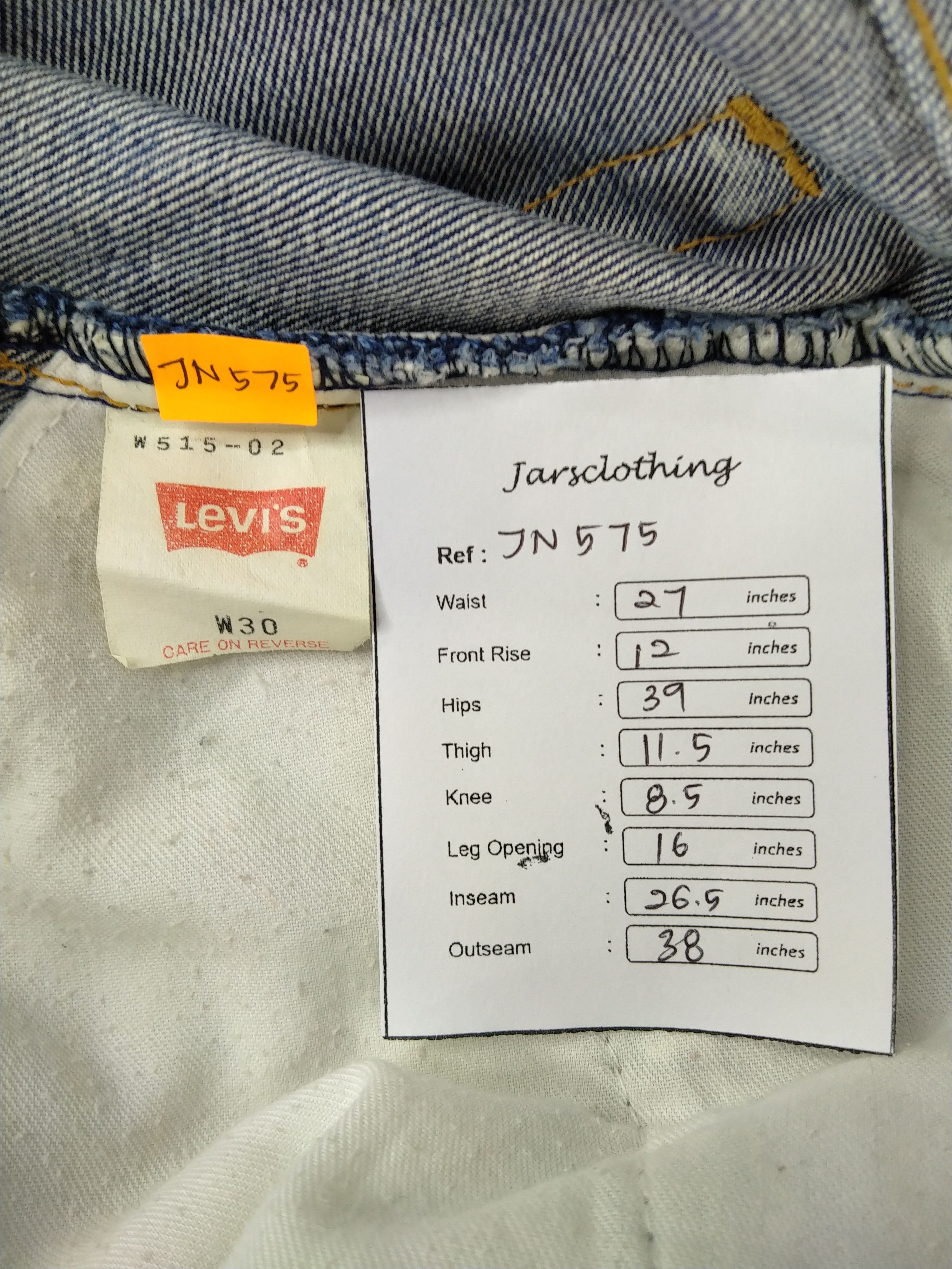 Levi's Dark Blue Vintage Levi's 515 Denim 27 x 26.5 -JN575 Size US 27 - 8 Thumbnail