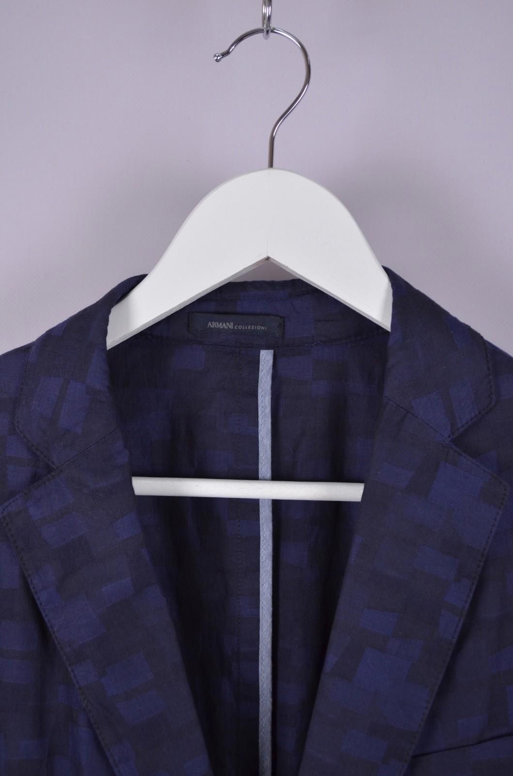 Armani Collezioni Armani Collezioni Cotton Lightweight Unlined Blazer Sz 50/S Size US S / EU 44-46 / 1 - 6 Thumbnail