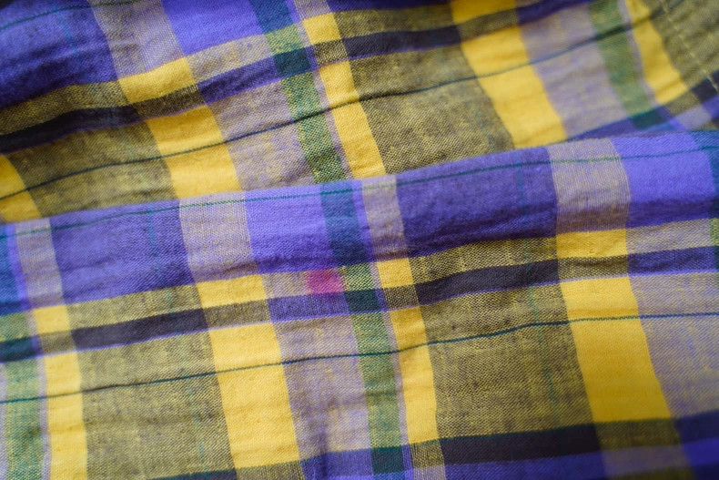 Kenzo KENZO Vintage yellow and purple checkered straps half skir Size 25" / US 0 / IT 36 - 9 Thumbnail