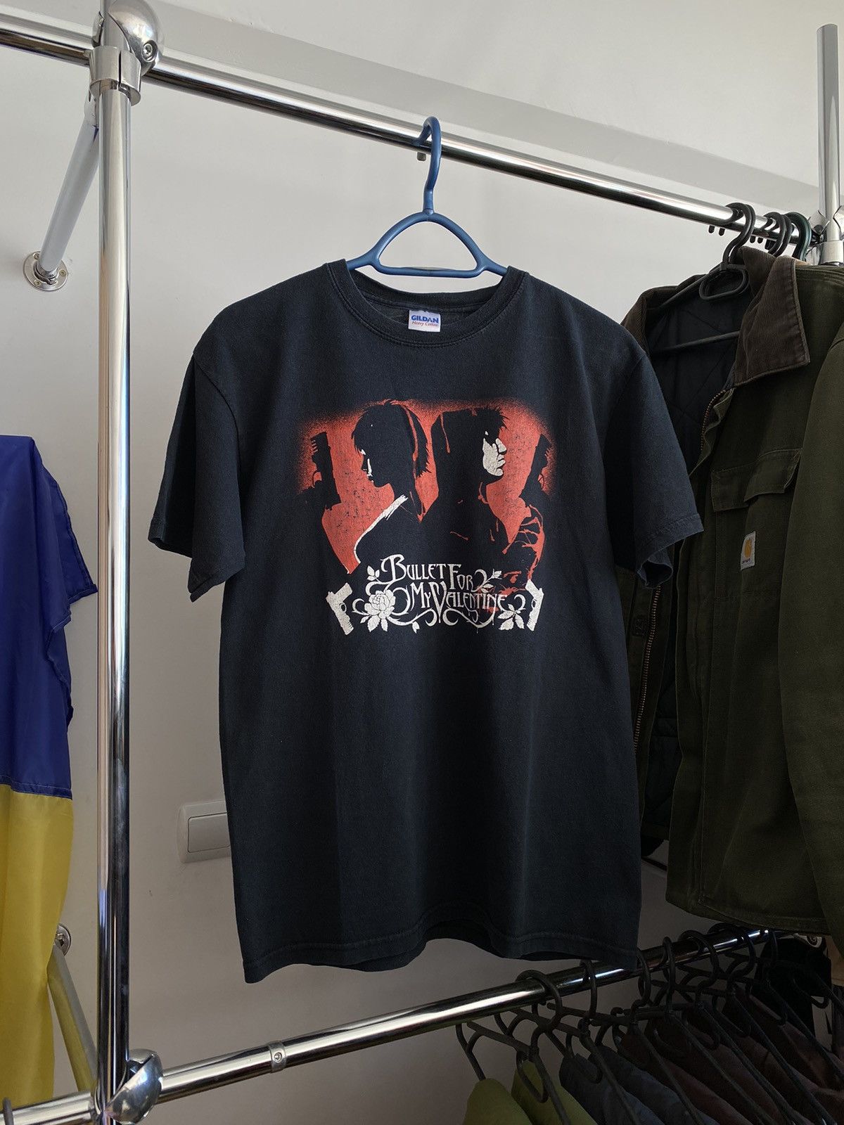Band Tees × Vintage Vintage BULLET FOR MY VALENTINE rock band tee y2k Size US M / EU 48-50 / 2 - 1 Thumbnail