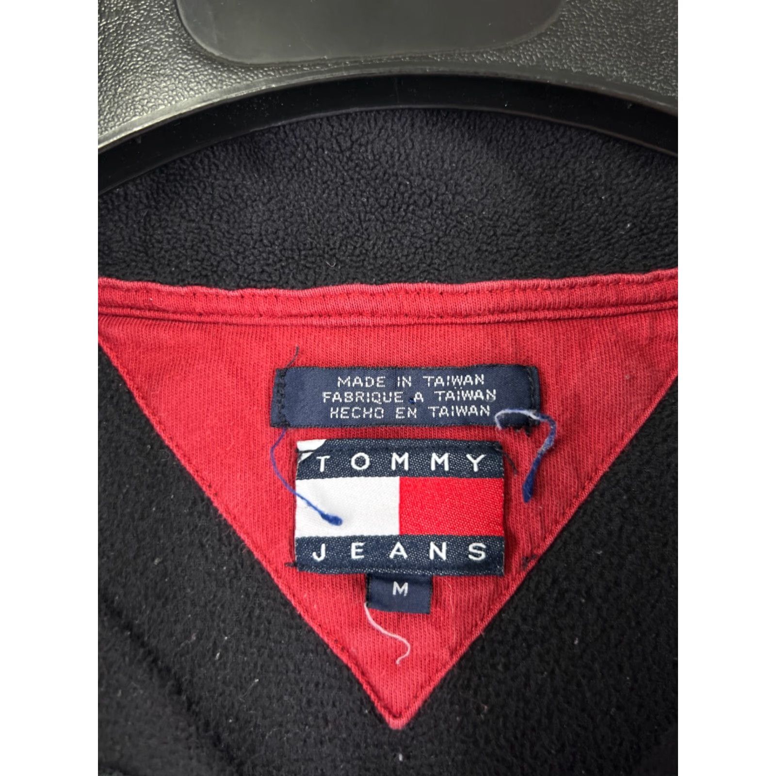 Tommy Hilfiger Tommy Hilfiger Sweater Mens M Black Long Sleeve 1/4 Zip Fleece Polyester Embroidered Logo Classic American Designer Mens Size US M / EU 48-50 / 2 - 4 Thumbnail