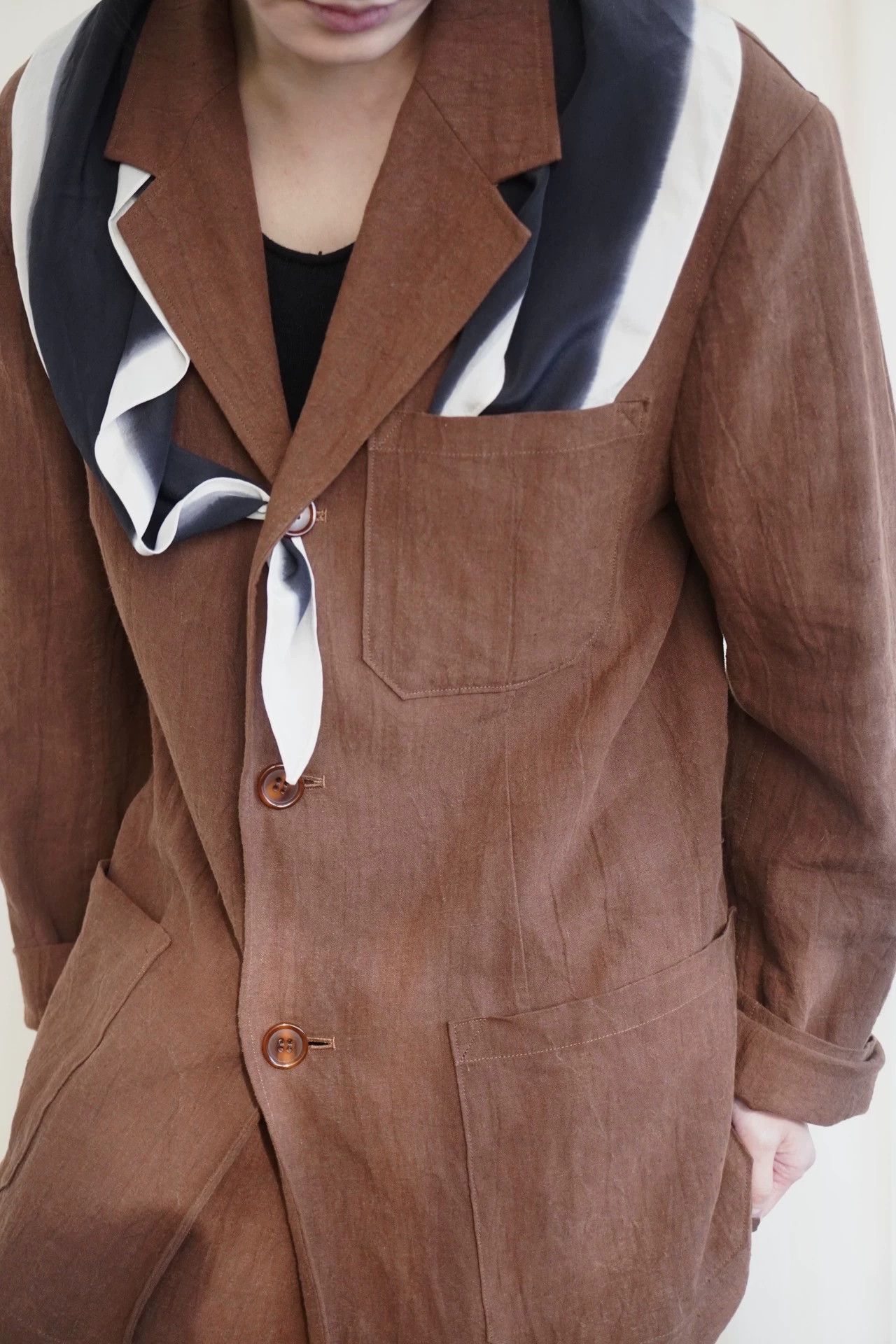 Y's Y's 1991ss Tea Linen Suit M Size XS / US 0-2 / IT 36-38 - 8 Thumbnail