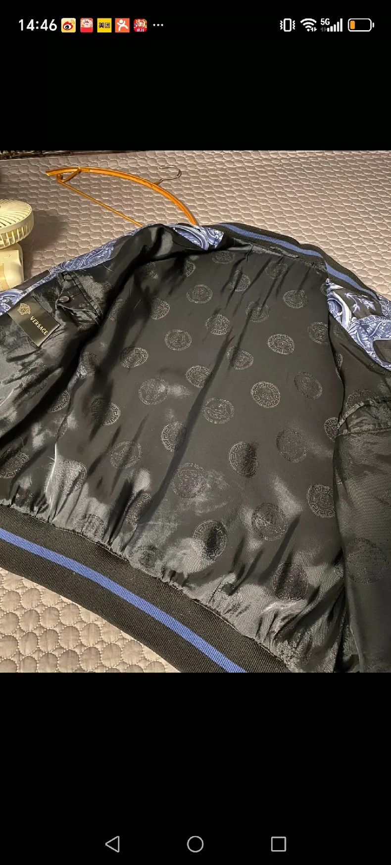 Other Versace Mulberry silk and cotton jacket Size US L / EU 52-54 / 3 - 7 Thumbnail