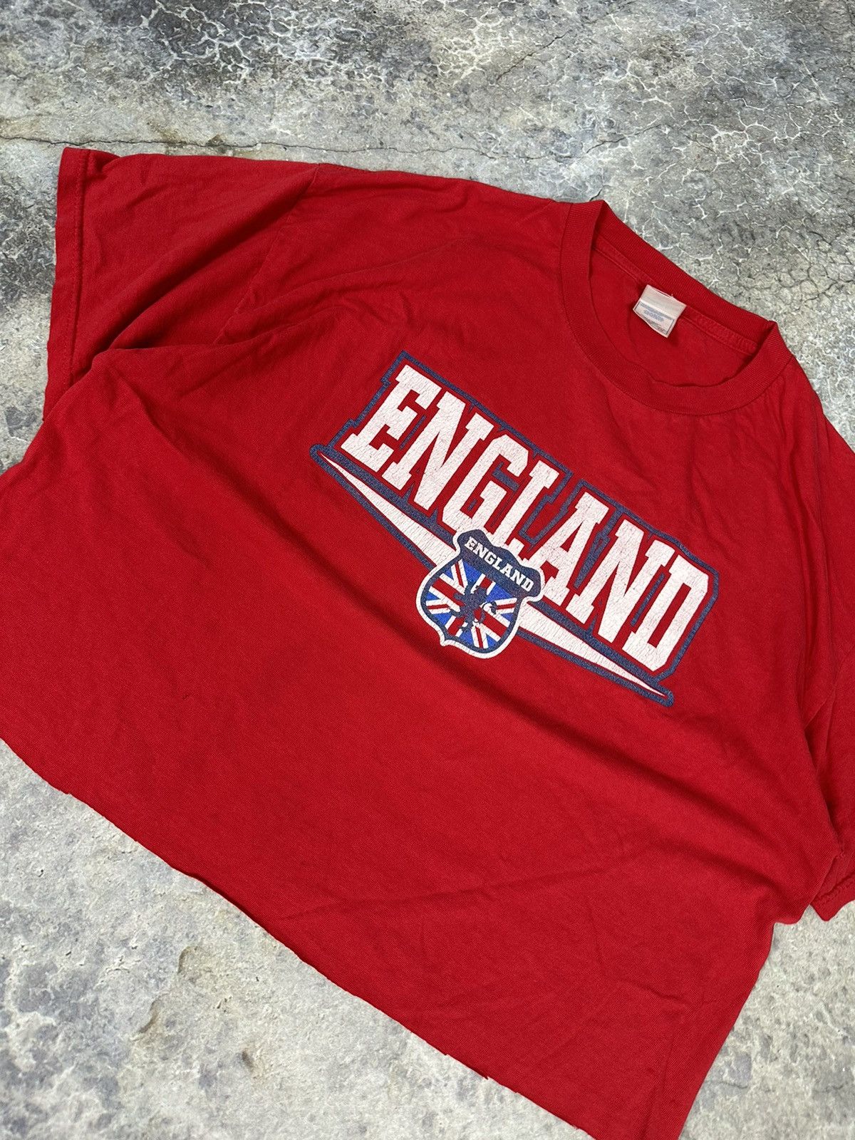 Vintage Vintage England Cropped Tee Size US XL / EU 56 / 4 - 2 Thumbnail