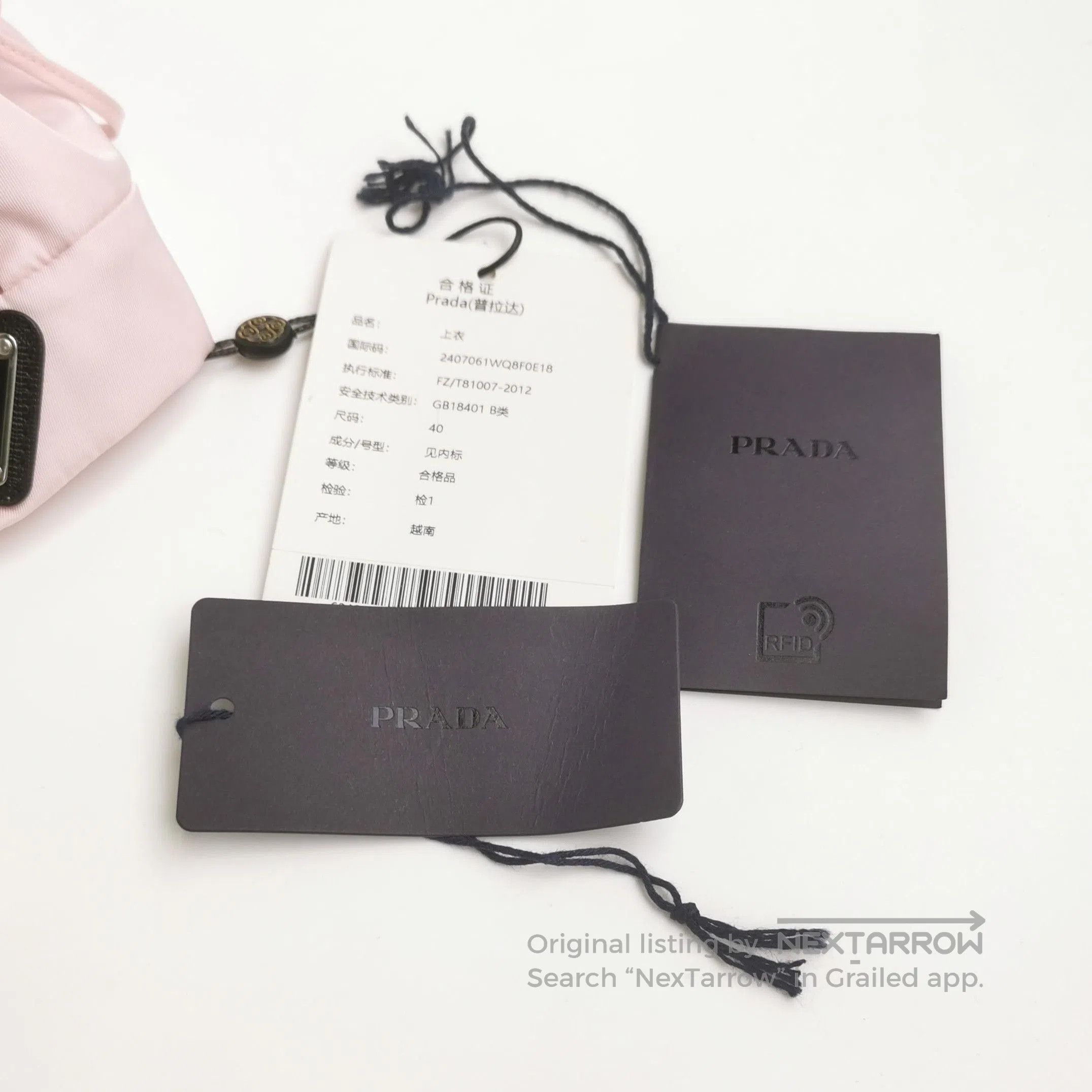 Prada Prada Triangle Logo Bralette in Pink . Size M / US 6-8 / IT 42-44 - 4 Thumbnail