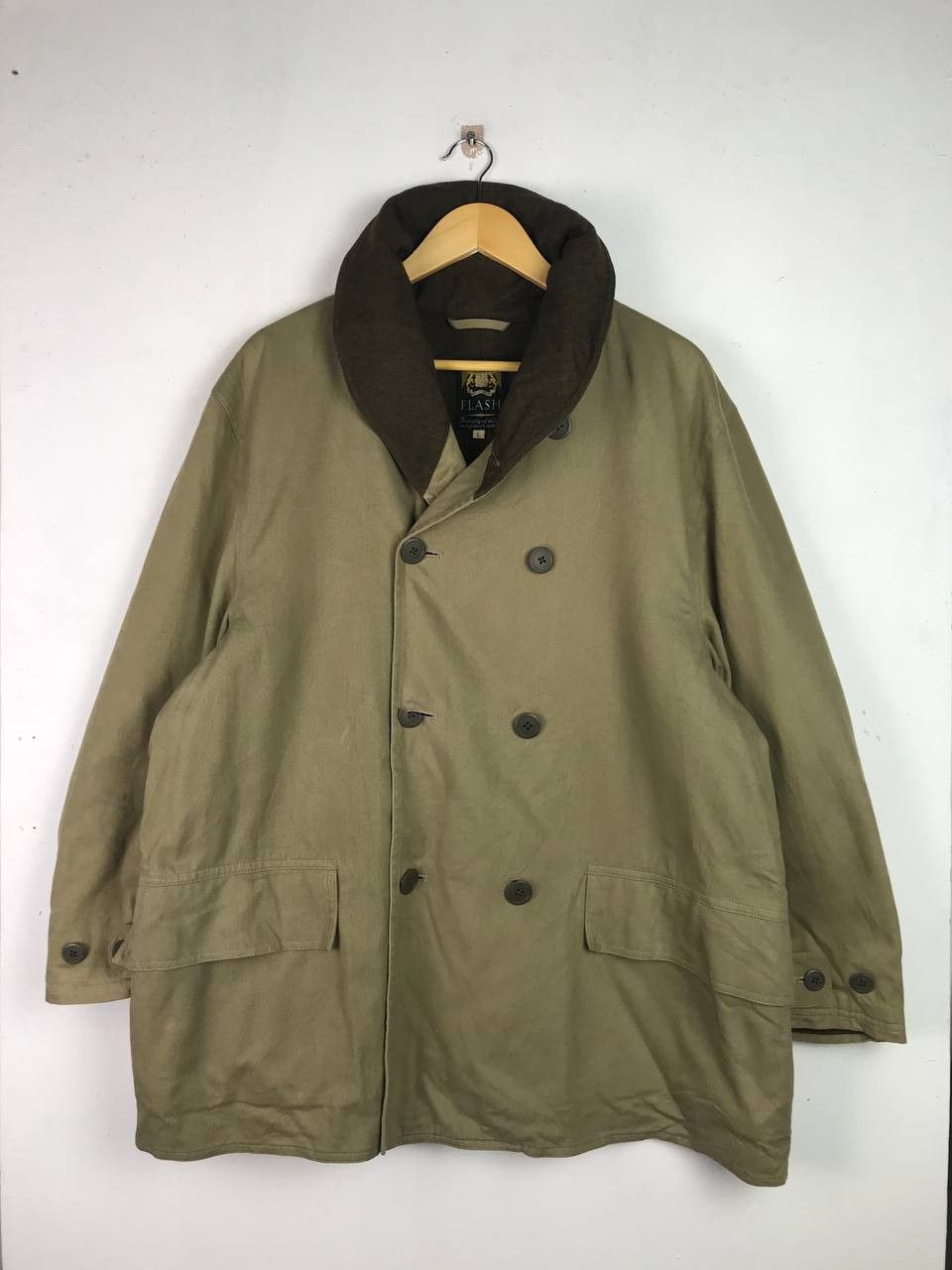 Vintage Flash Military 60's Wool Jacket Rare items Size US L / EU 52-54 / 3 - 1 Thumbnail