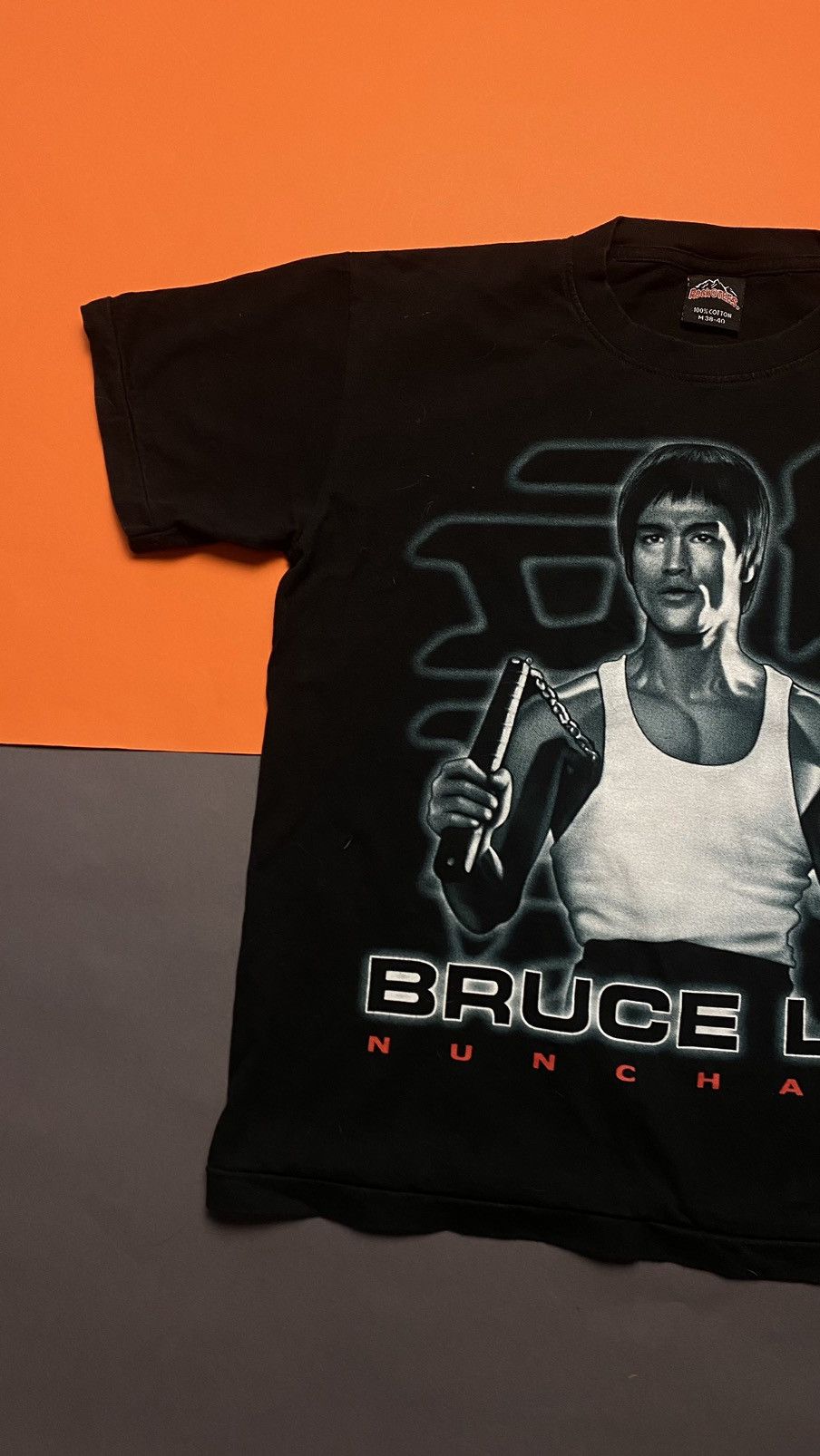 Vintage Bruce Lee Nunchaku The Dragon Heavy Cotton Big logo Crewneck Size US S / EU 44-46 / 1 - 3 Thumbnail