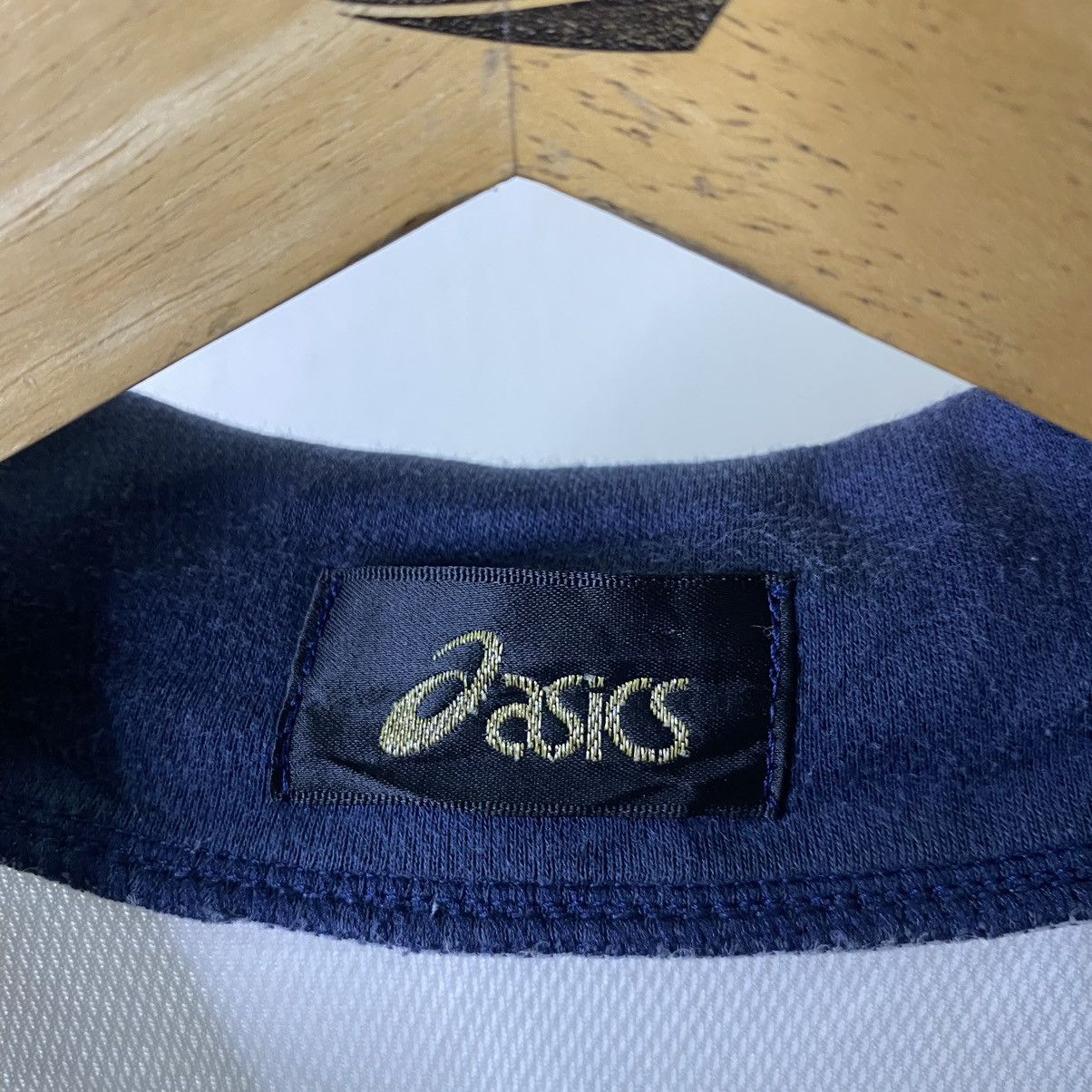 Asics × Vintage Vintage Asics Collar Sharp LS Jersey Blokecore Style Size US M / EU 48-50 / 2 - 3 Thumbnail