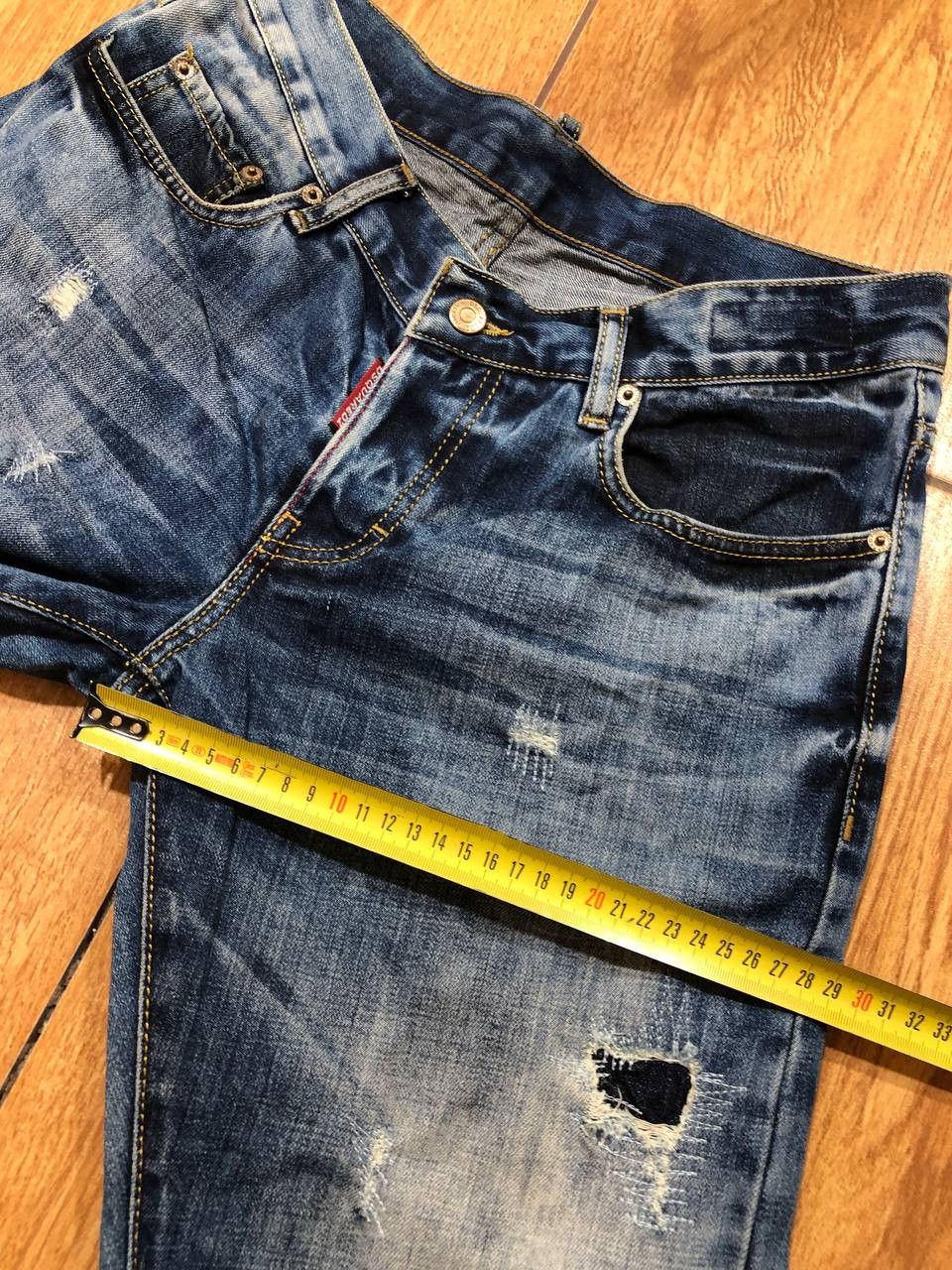 Dsquared2 Dsquared2 Blue Distressed Ripped vintage denim Jeans Size US 28 / EU 44 - 6 Thumbnail