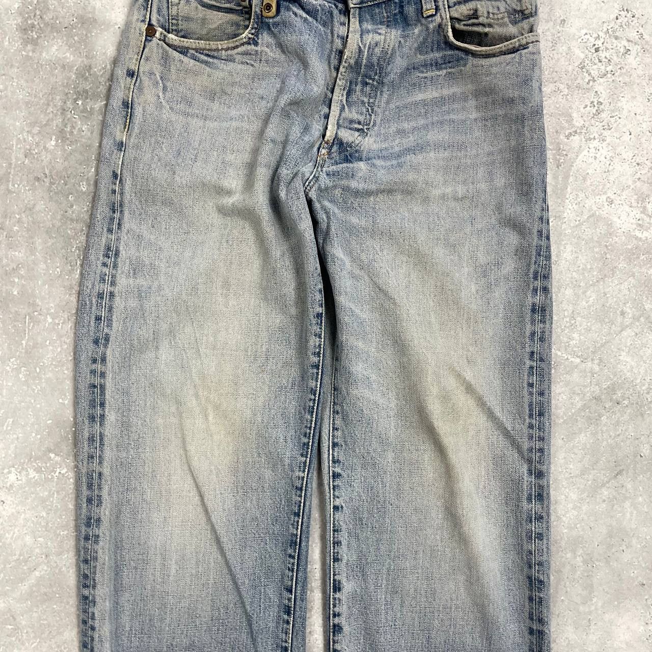 The Duffer of St.George Duffer Selvedge Distressed & Stained Faded Chinch Back Jeans Size US 32 / EU 48 - 6 Thumbnail