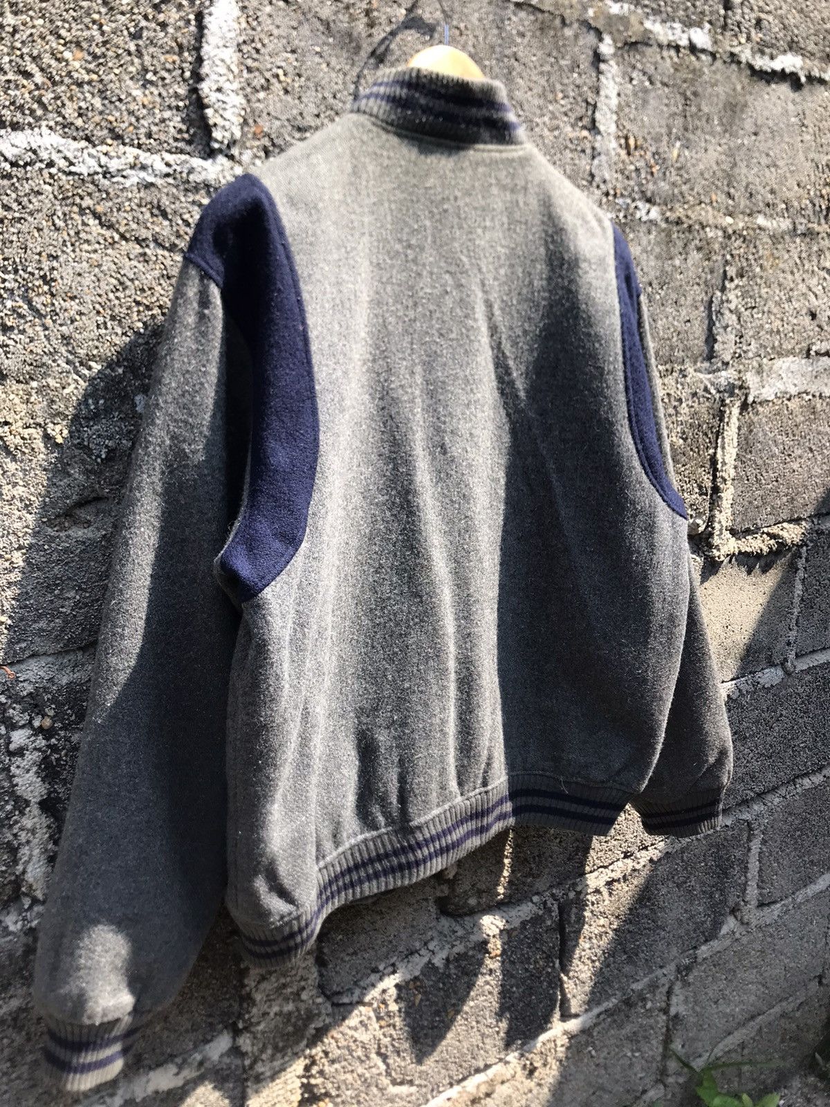 Japanese Brand × Vintage 🔥Vintage Debordal Grey Wool Varsity Jacket Size US L / EU 52-54 / 3 - 10 Thumbnail