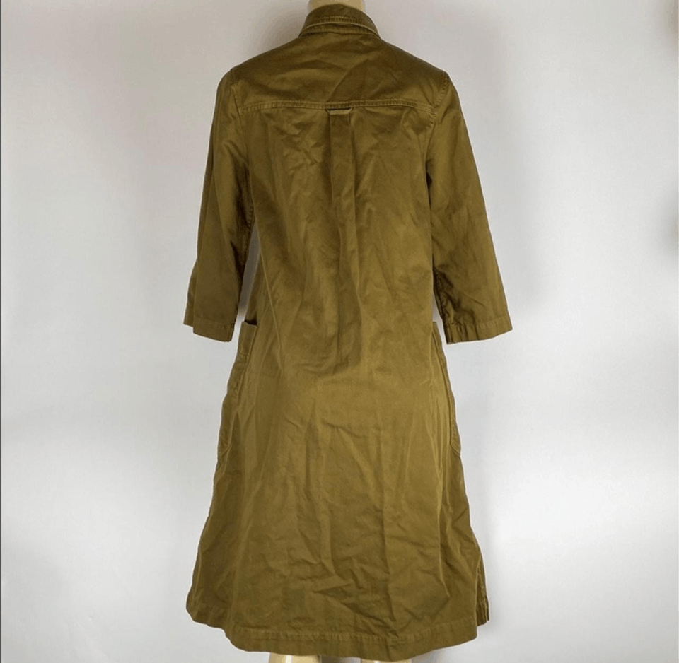 Other UK TOAST 3/4 Sleeve Fatigue Shirt Dress Size S / US 4 / IT 40 - 2 Thumbnail