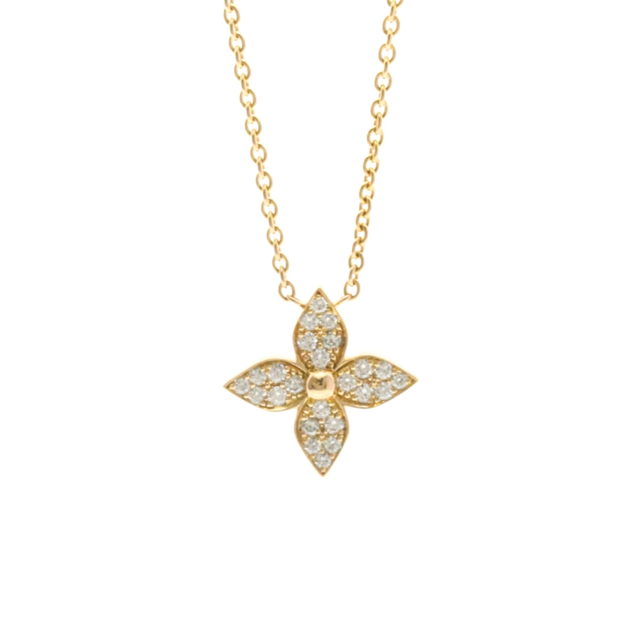Louis Vuitton Louis Vuitton Pendant Star Blossom Diamond Necklace Q93522 Pink Gold (18K) Diamond Men,Women Fashion Pendant Necklace (Pink Gold) Size ONE SIZE - 1 Thumbnail