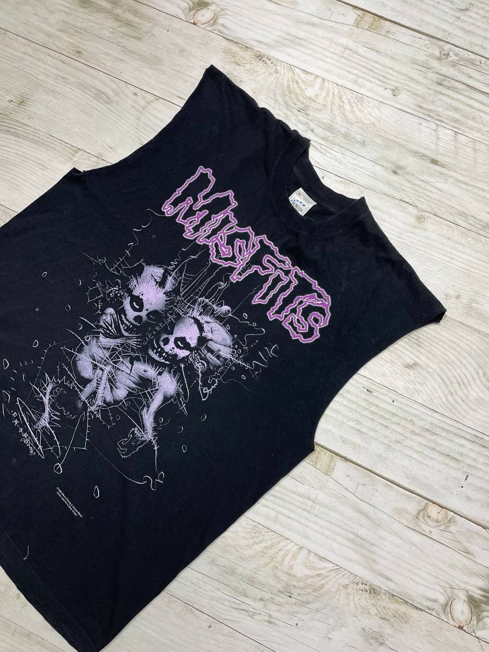 Band Tees Vintage Misfits Violent World 1999 Shirt Sleeveless Rock Y2K Size US XL / EU 56 / 4 - 6 Thumbnail