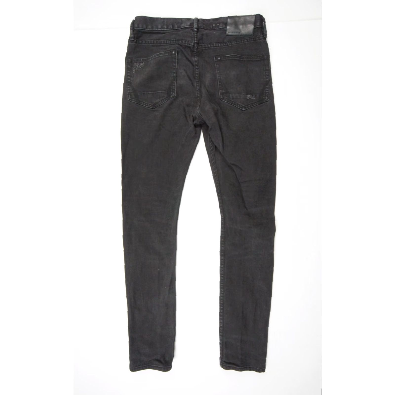 Allsaints VINTAGE AllSaints Men's Skinny Denim Jeans Size 30 Black Stretch Cigarette Pants Size US 30 / EU 46 - 6 Thumbnail