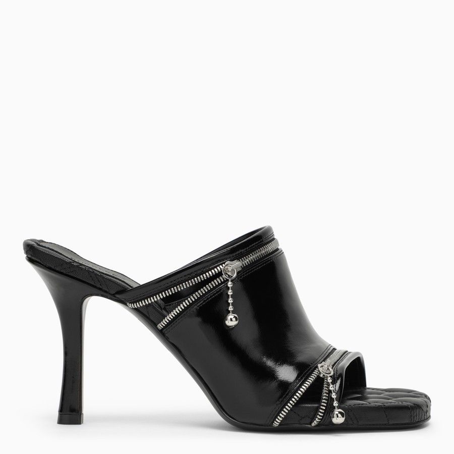 Burberry o1d2blof0824 Leather Sleep Sandals in Black Size US 10 / IT 40 - 1 Thumbnail