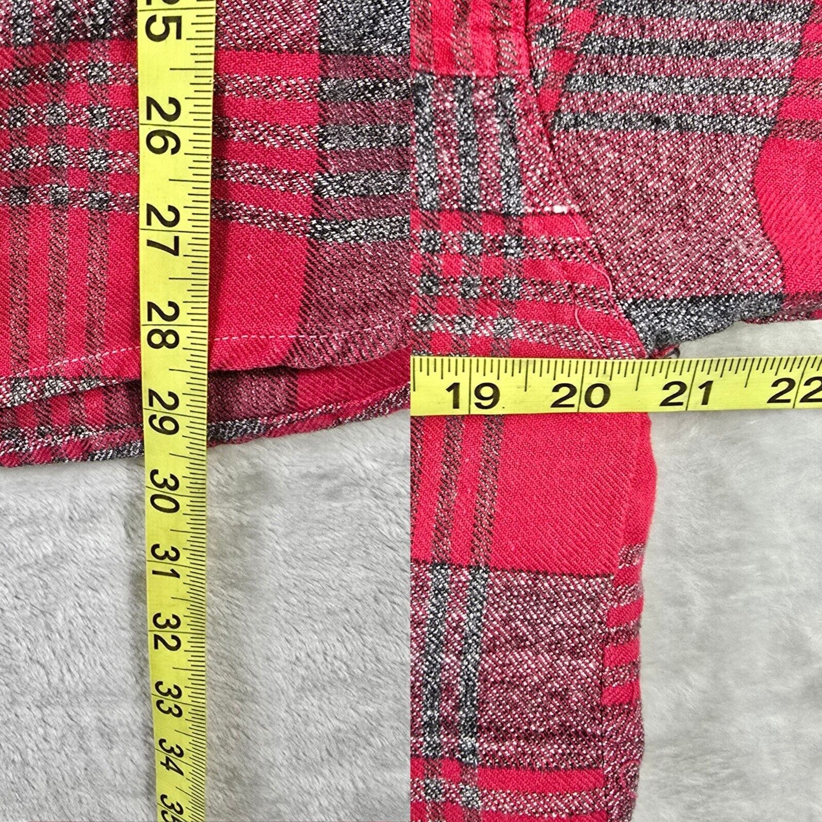 Other VINTAGE Goouch Shirt Men Medium Red Flannel Plaid Size US M / EU 48-50 / 2 - 7 Thumbnail