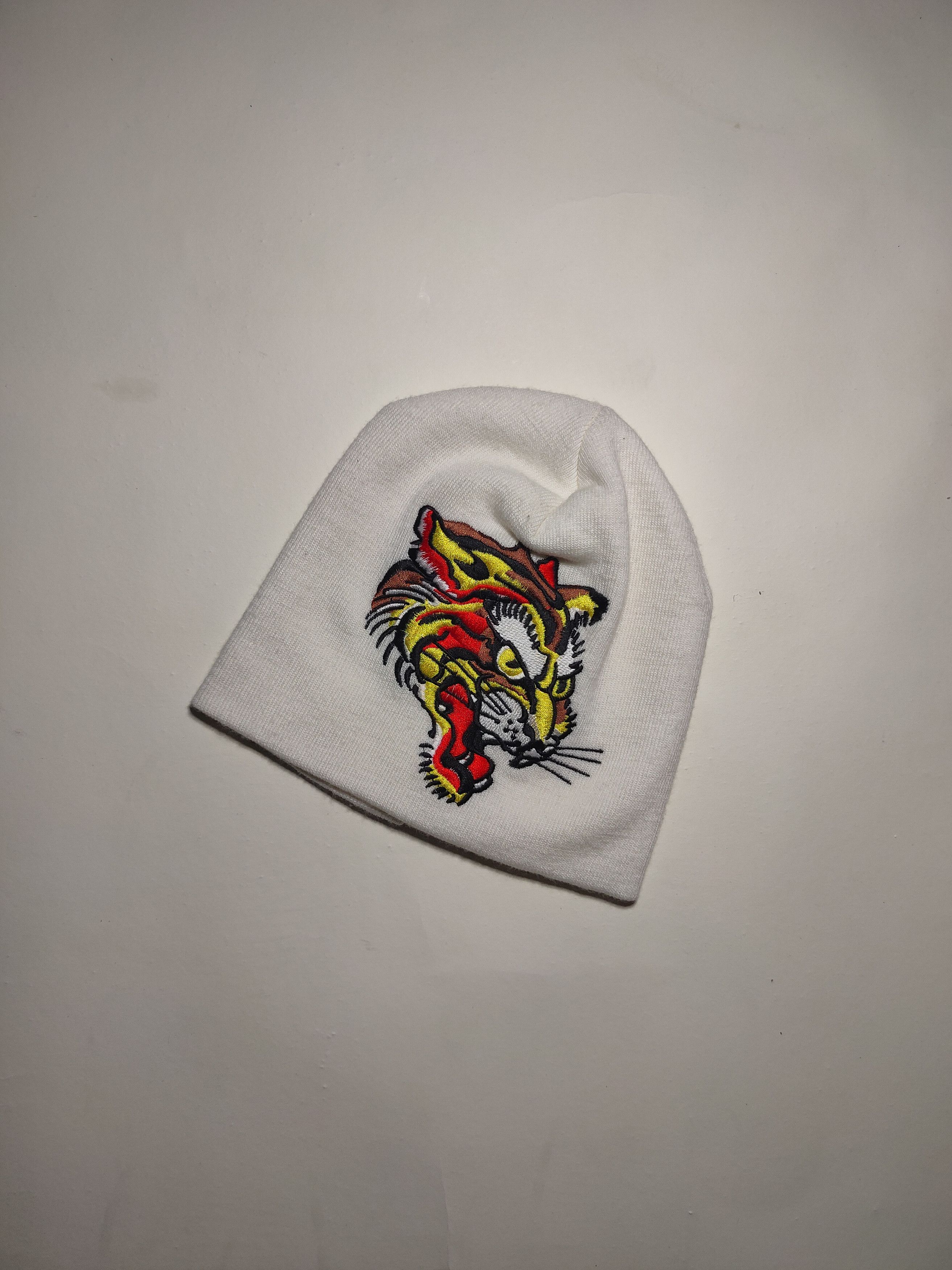 Japanese Brand × Vintage 🔥🕷☠️ Japanese style Beanie hat Tiger y2k ⚡️ Size ONE SIZE - 1 Thumbnail