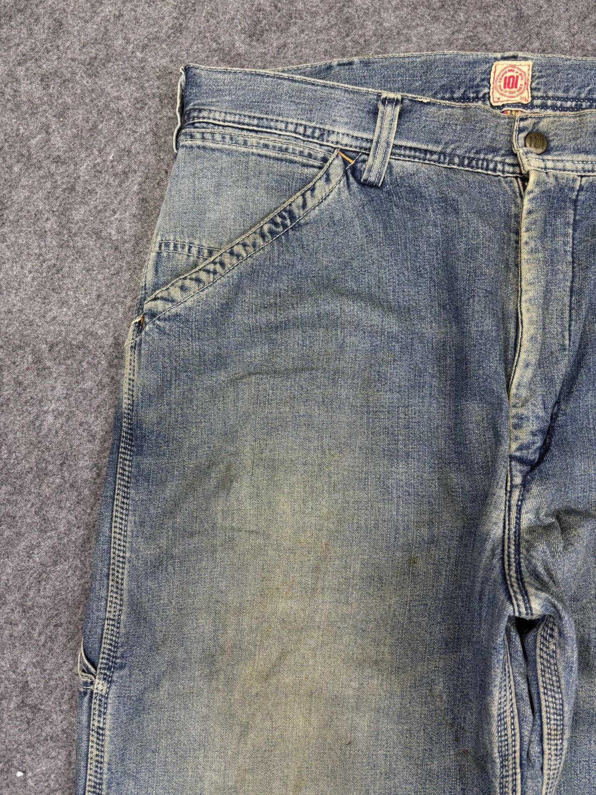 Edwin 💥BAGGY💥Vintage Dirty Edwin Carpenter Jeans F939 Size US 34 / EU 50 - 4 Thumbnail