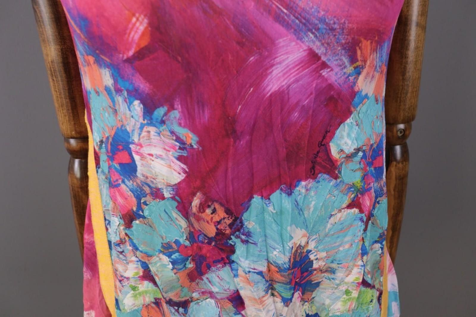 Designer Save the Queen Multicolour Floral Art Top Tank Blouse Size S Size S / US 4 / IT 40 - 6 Thumbnail