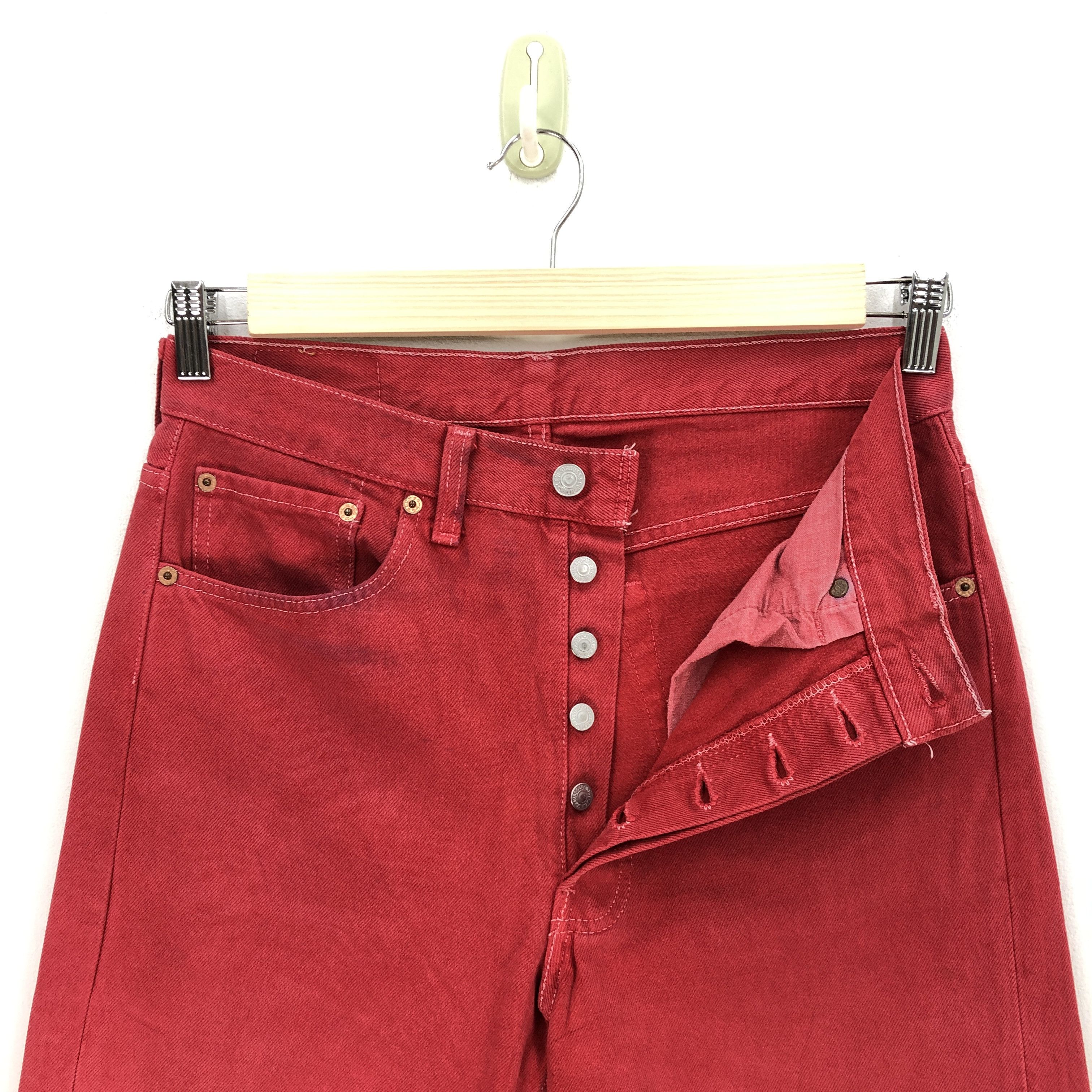Levi's Vintage Levis 501 Jeans Red Levi's Faded Denim Size 30" / US 8 / IT 44 - 6 Thumbnail