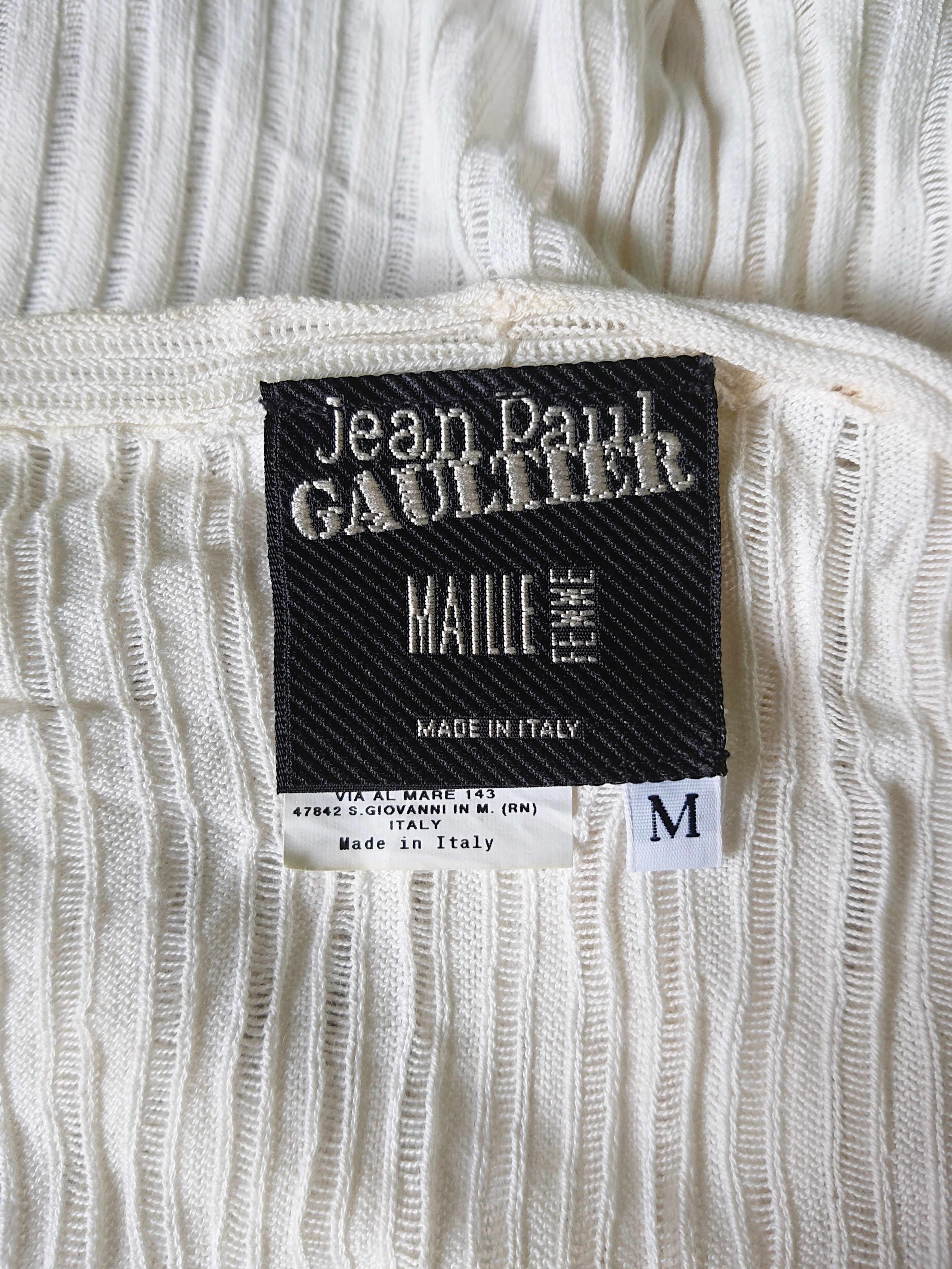 Jean Paul Gaultier Jean paul gaultier knitted chiffon cardigan Size M / US 6-8 / IT 42-44 - 3 Thumbnail
