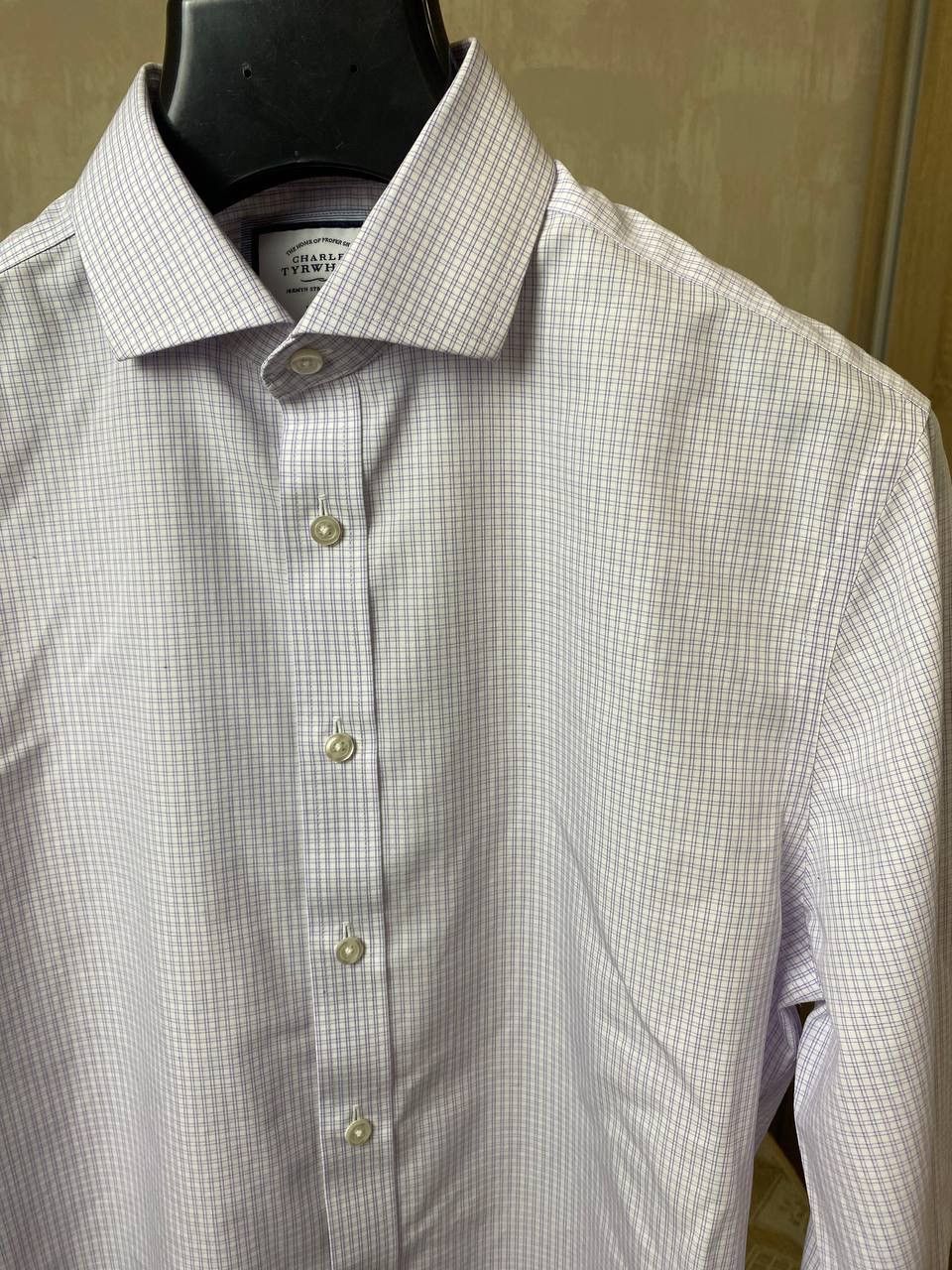 Charles Tyrwhitt 🔥 Charles Tyrwhitt Slim Fit Non Iron Button Up Shirt Check Size US XL / EU 56 / 4 - 6 Thumbnail