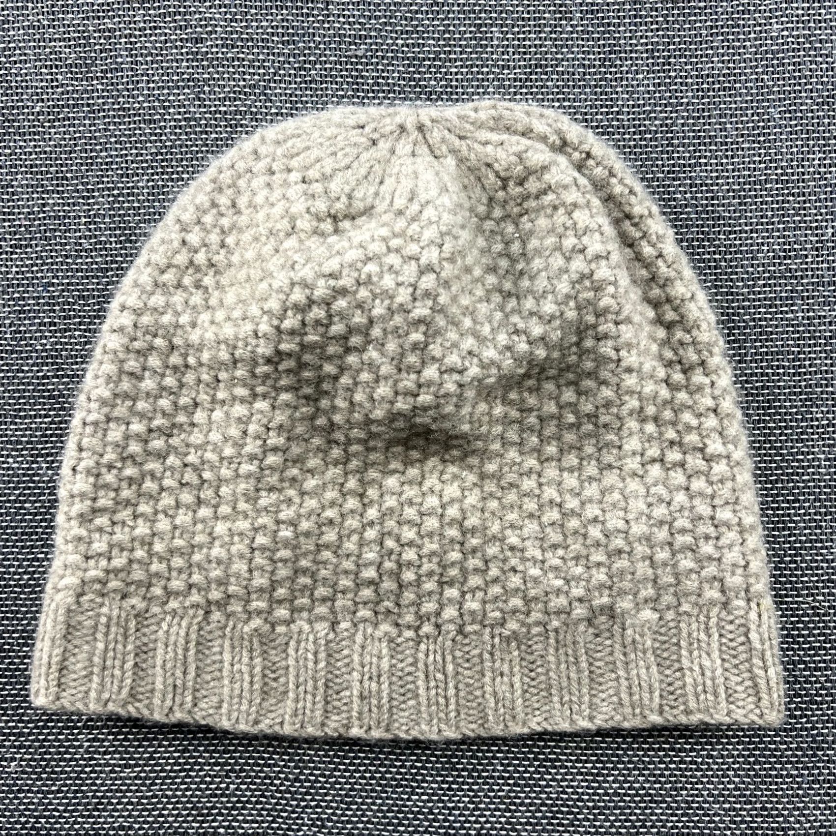 Vintage Hemisphere Beanie Hat 100% Cashmere Womens One Size Beige Size ONE SIZE - 2 Thumbnail