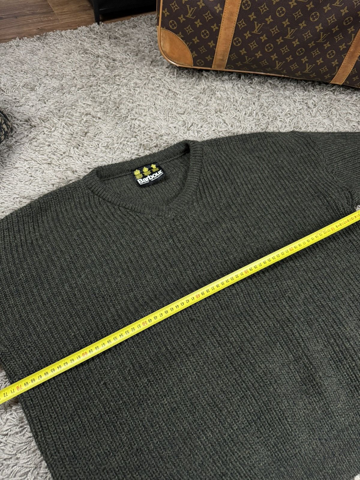 Barbour Vintage wool sweater Barbour England original outdoors item Size US XL / EU 56 / 4 - 5 Thumbnail