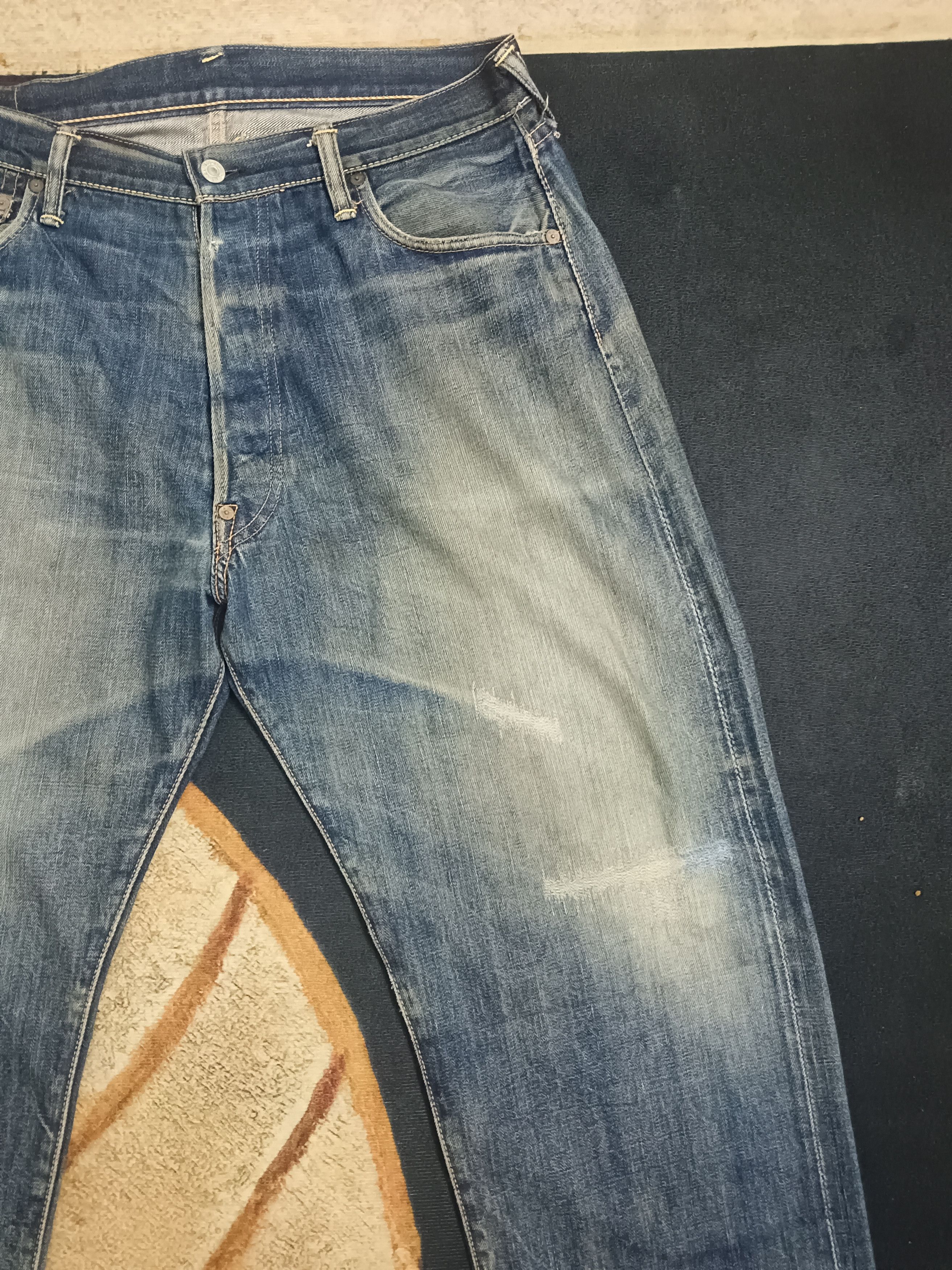 Evisu × Japanese Brand × Vintage Mighty Evisu vintage daicock big logo selvedge jeans Size US 36 / EU 52 - 9 Thumbnail