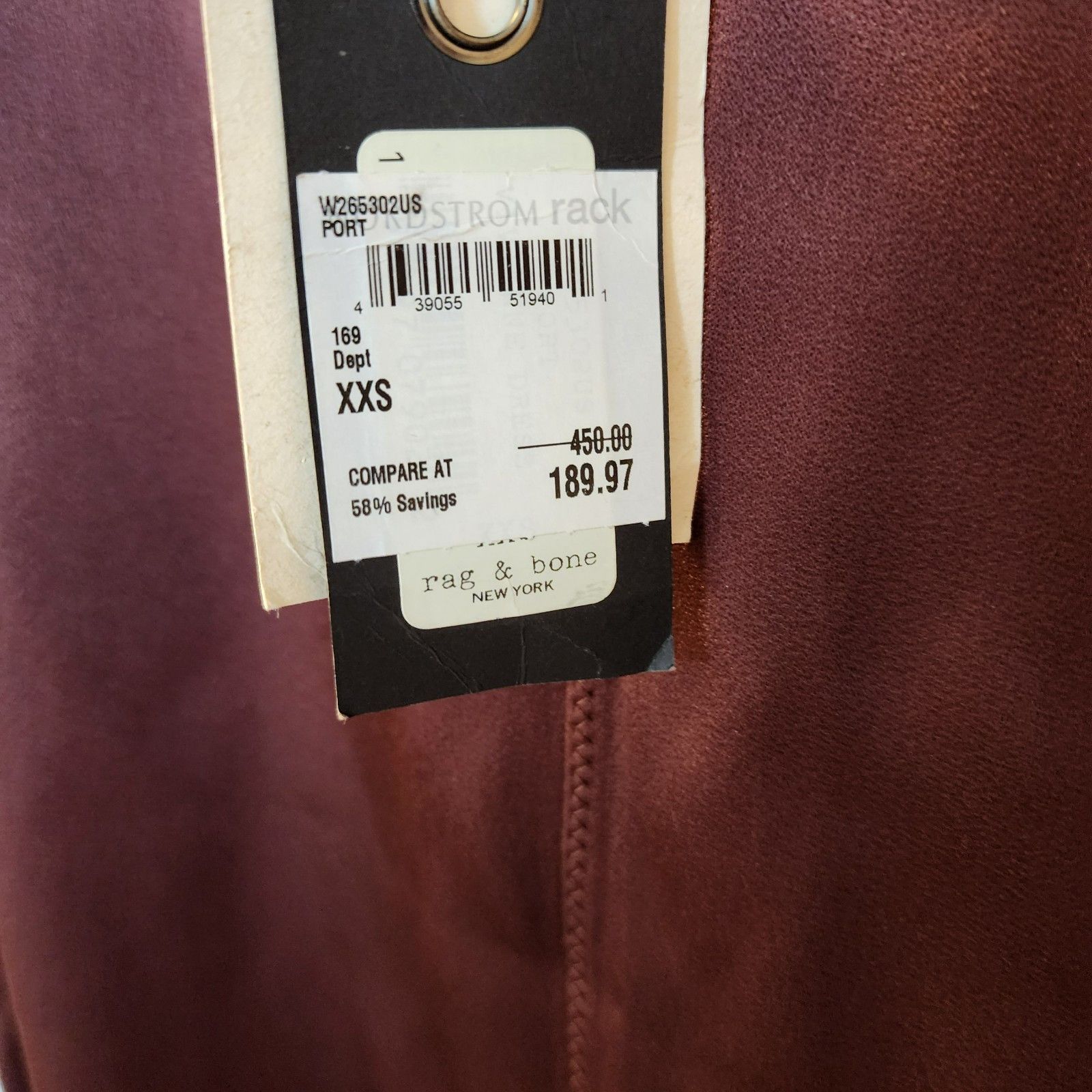 Rag & Bone rag & bone Dress XXS | Burgundy Merino Wool | Sleeveless | Size XXS / US 00 / IT 34 - 6 Thumbnail