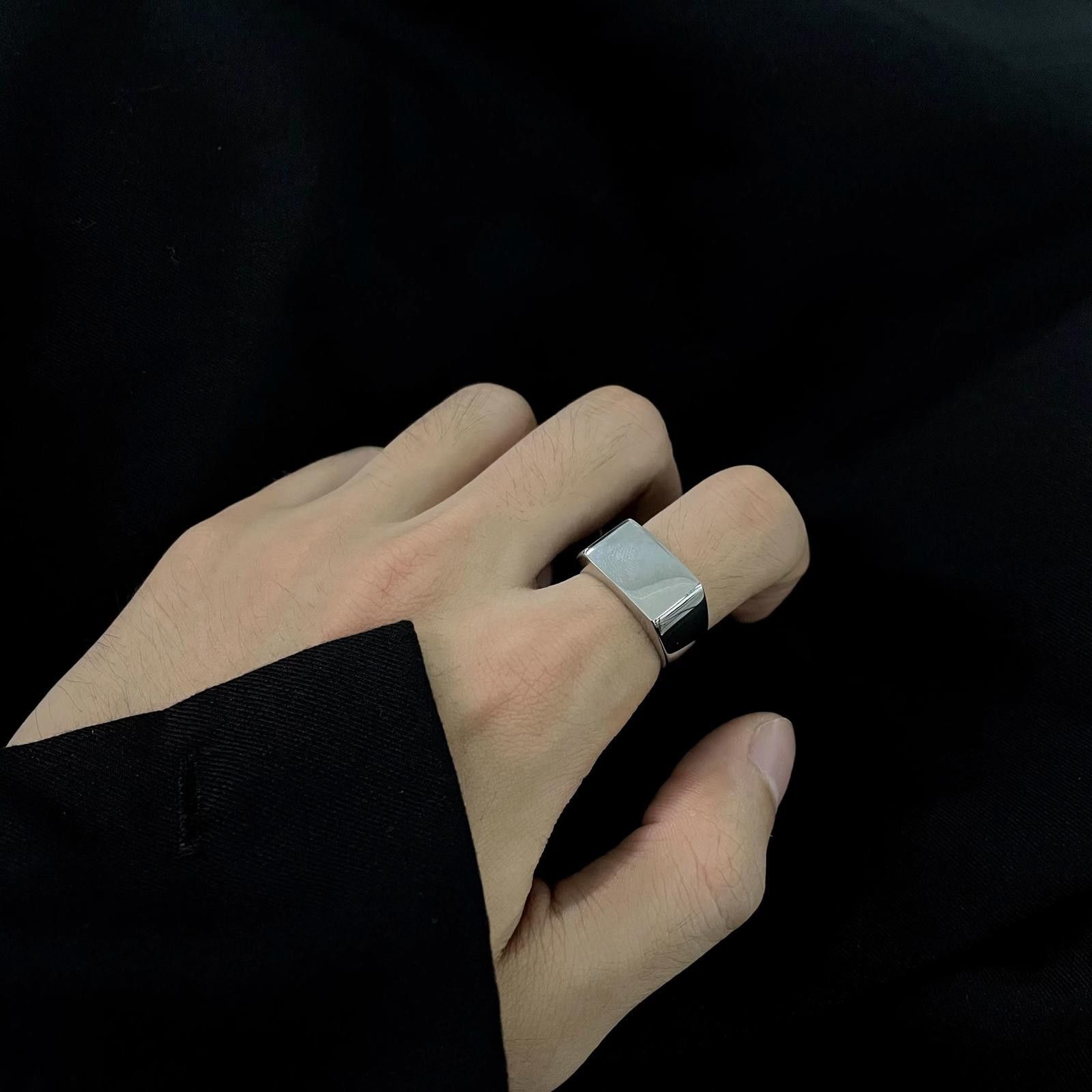 Jewelry Square Brass Ring Size ONE SIZE - 2 Thumbnail