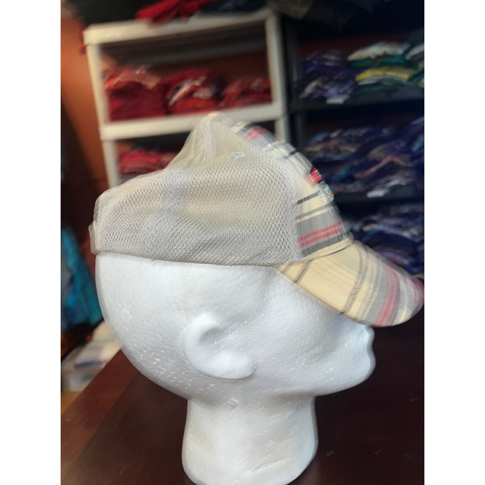 Vintage ESPN Hat Wide World Of Sports Complex Plaid Yellowed Cap Size ONE SIZE - 6 Thumbnail
