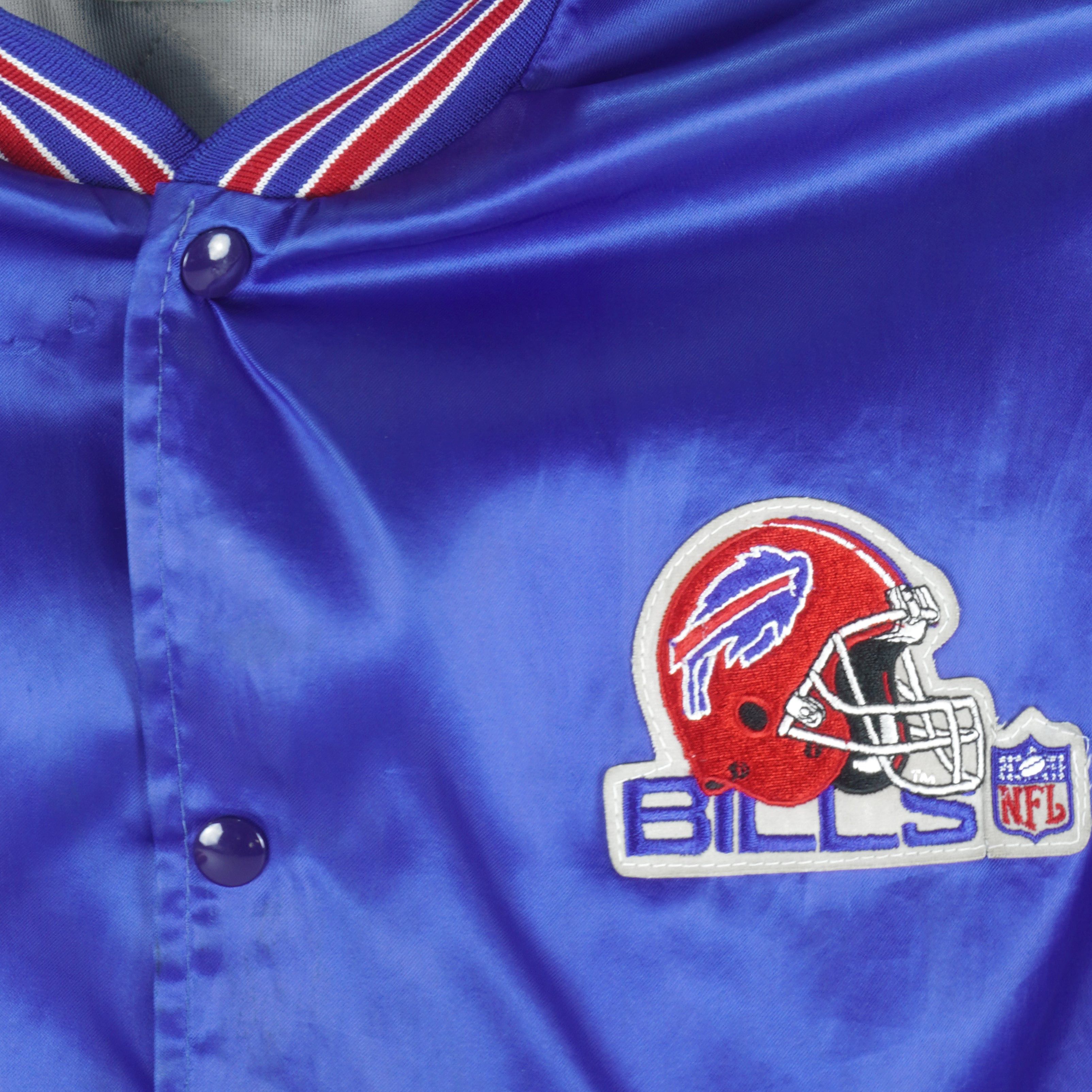 Swingster NFL - Buffalo Bills Button-Up Satin Jacket 1980s Size US L / EU 52-54 / 3 - 3 Thumbnail