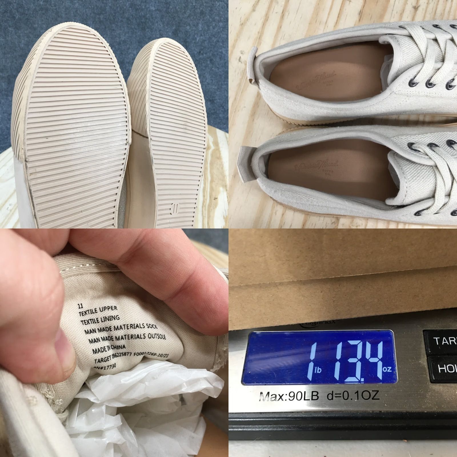 Vintage Universal Thread Shoes Womens 11 Grace Sneakers Cream Lace Up Low Top Comfort Size L / US 10 / IT 46 - 9 Thumbnail