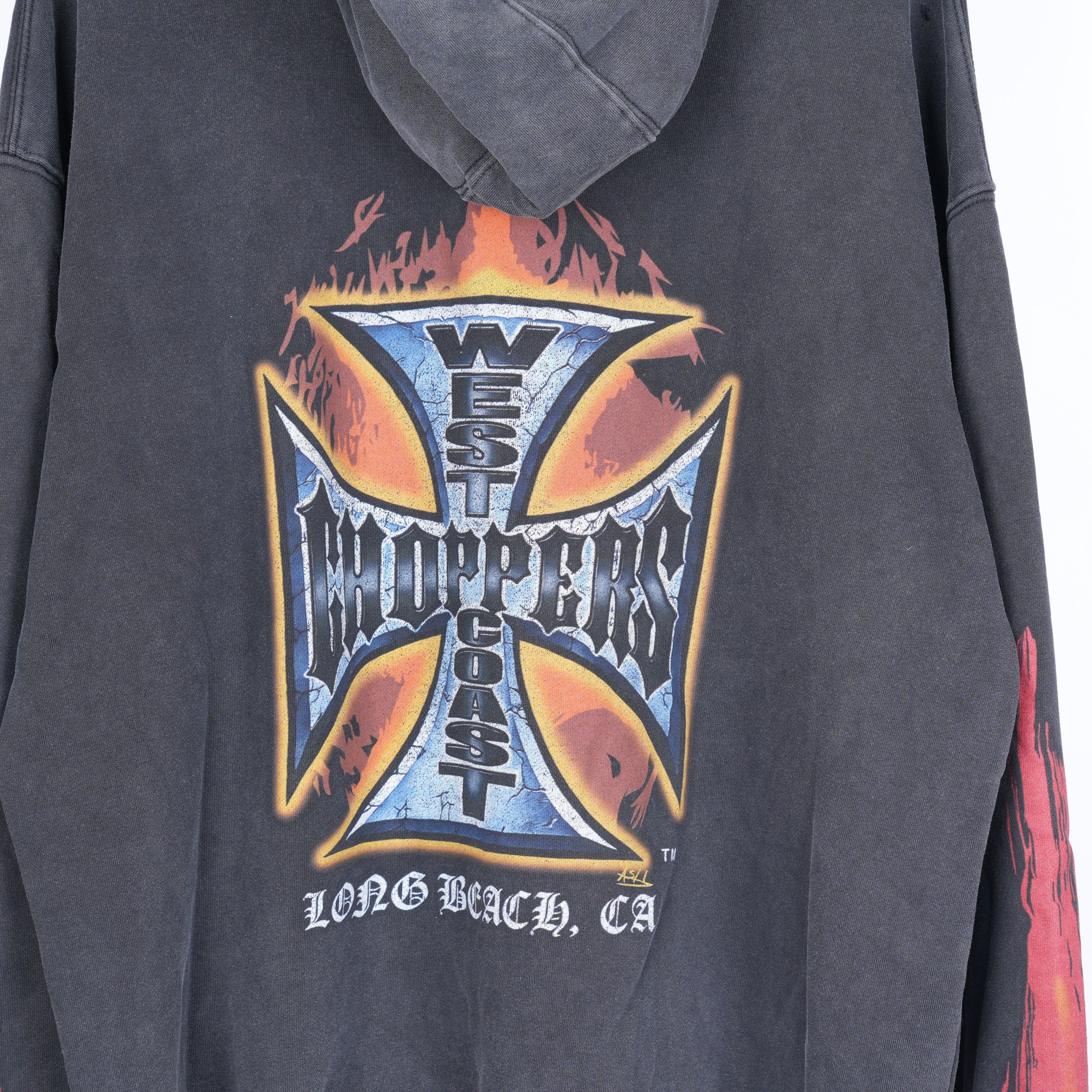 Vintage VINTAGE THRASHED WCC WEST COAST CHOPPERS HOODIE Size US XL / EU 56 / 4 - 7 Thumbnail