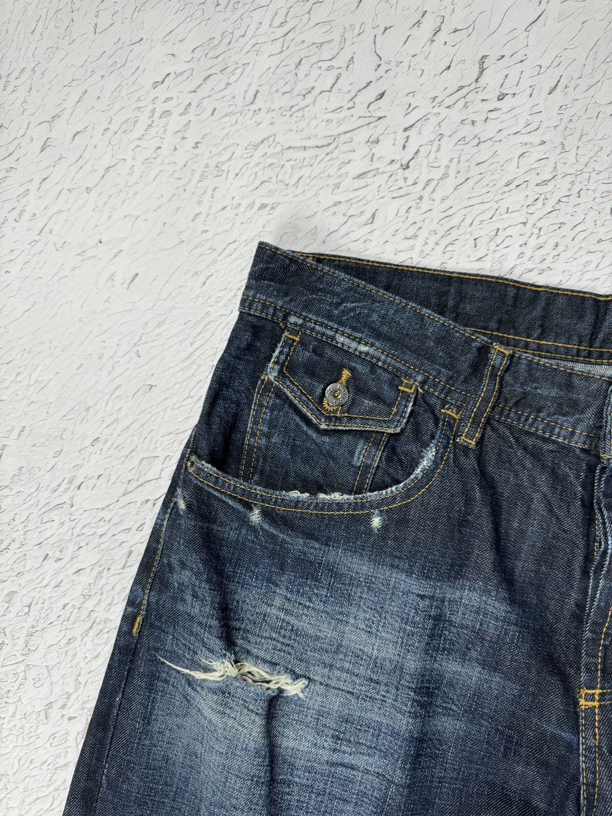 Dolce & Gabbana Dolce & Gabbana Distressed Indigo Denim Pants Jeans Size US 36 / EU 52 - 9 Thumbnail