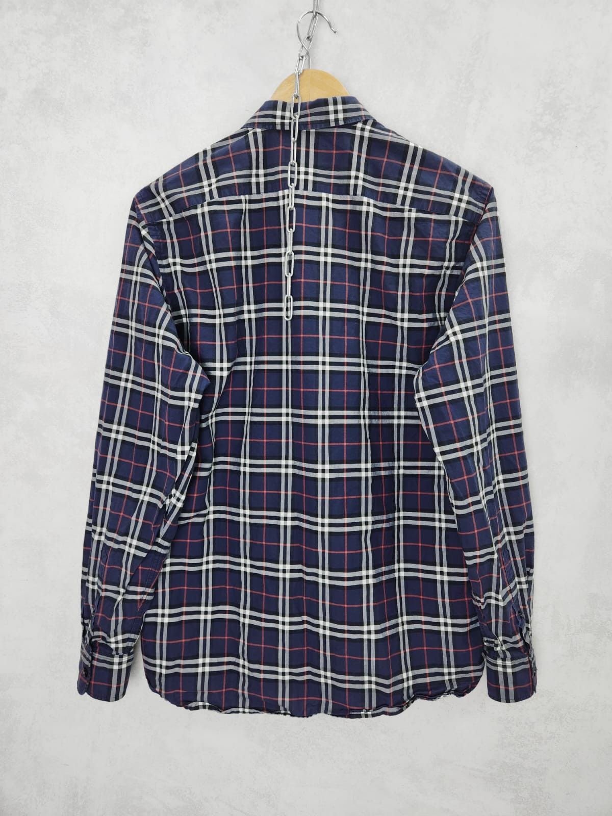 Burberry Burberry Checkered Blue Shirt Size US M / EU 48-50 / 2 - 8 Thumbnail