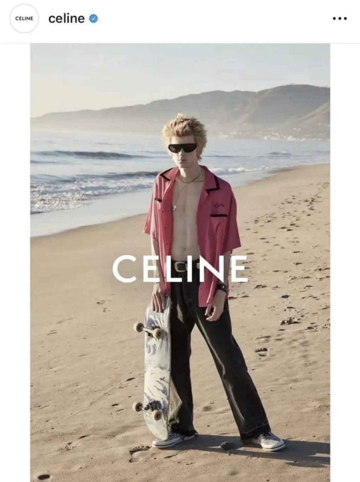 Celine SS21 Celine Dancing Kid Hedi bowling Hawaiian shirt logo 42 Size US L / EU 52-54 / 3 - 3 Thumbnail