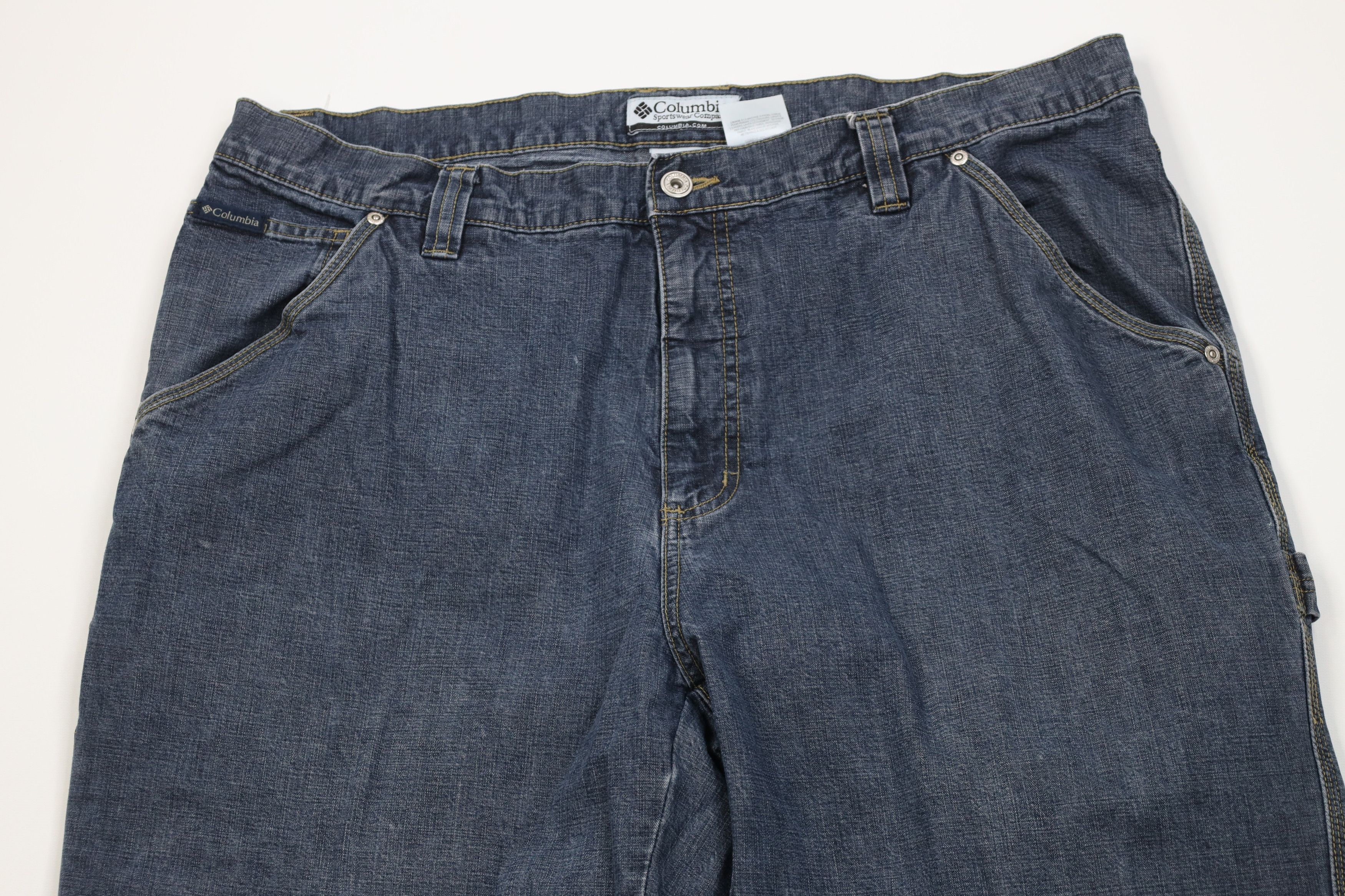 Columbia Vintage Y2K Columbia Baggy Wide Leg Denim Jeans Blue Cotton Size US 40 / EU 56 - 2 Thumbnail
