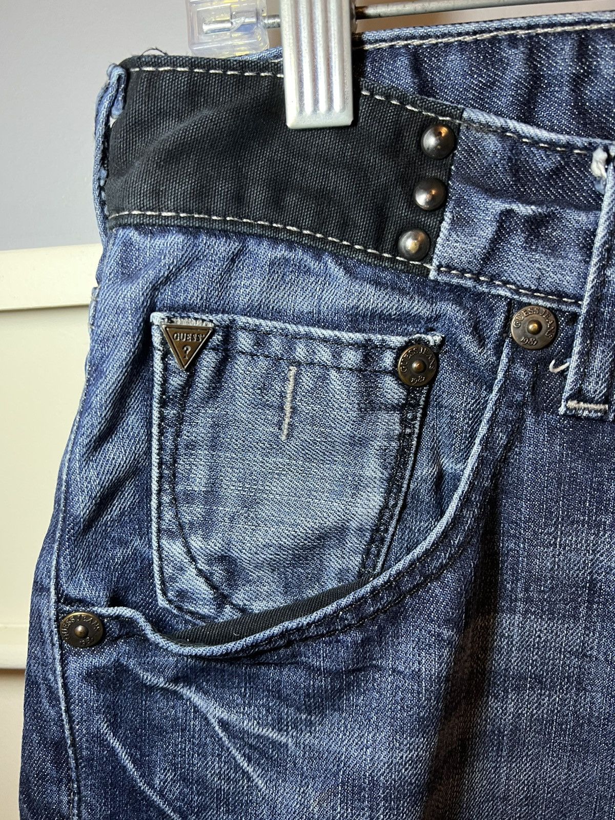 Guess Vintage Guess USA Falcon bootcut studded pocket hybrid jeans Size US 33 - 5 Thumbnail
