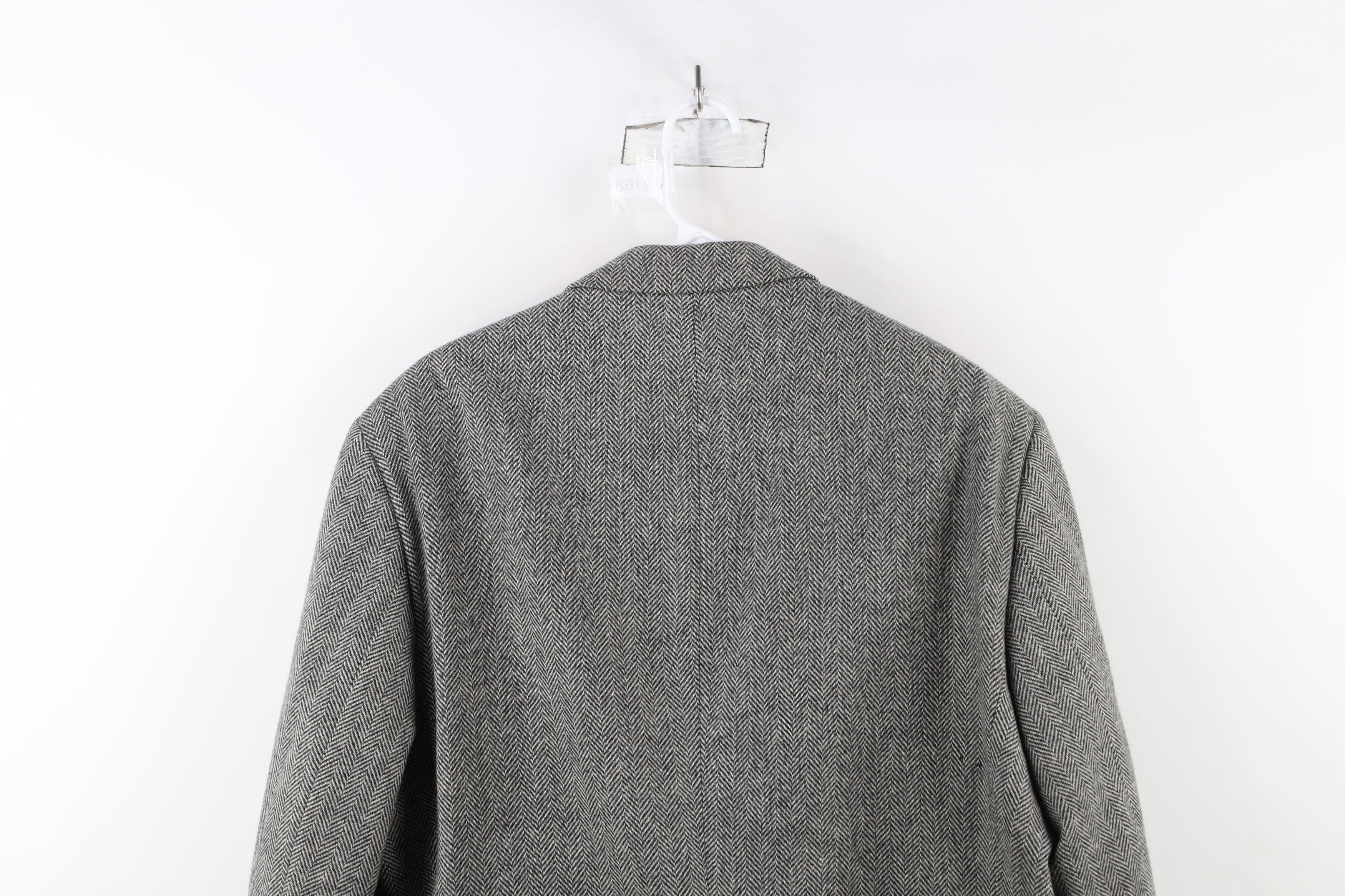 Vintage Vintage 90s Streetwear Herringbone Coat Blazer Jacket USA Size US XL / EU 56 / 4 - 15 Thumbnail