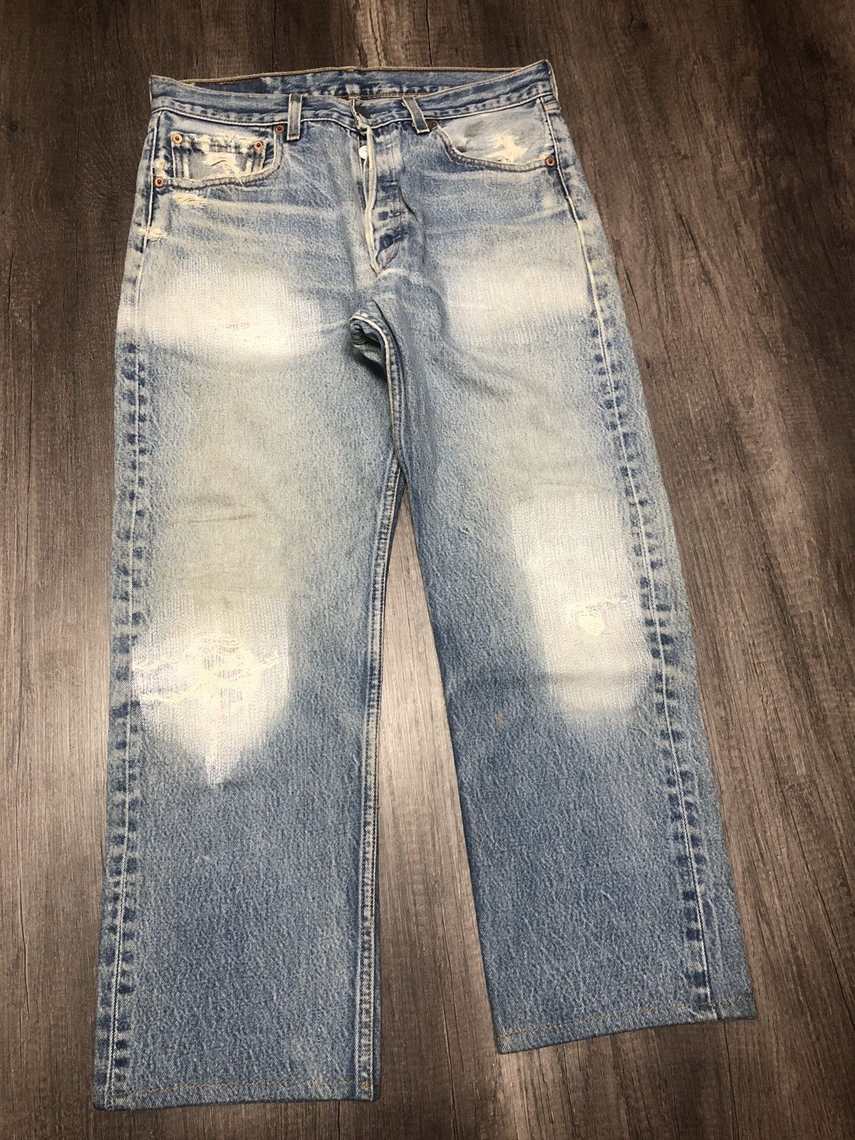 Levi's Vintage Clothing Levi's 501 Stamp Button 190 Size US 32 / EU 48 - 3 Thumbnail
