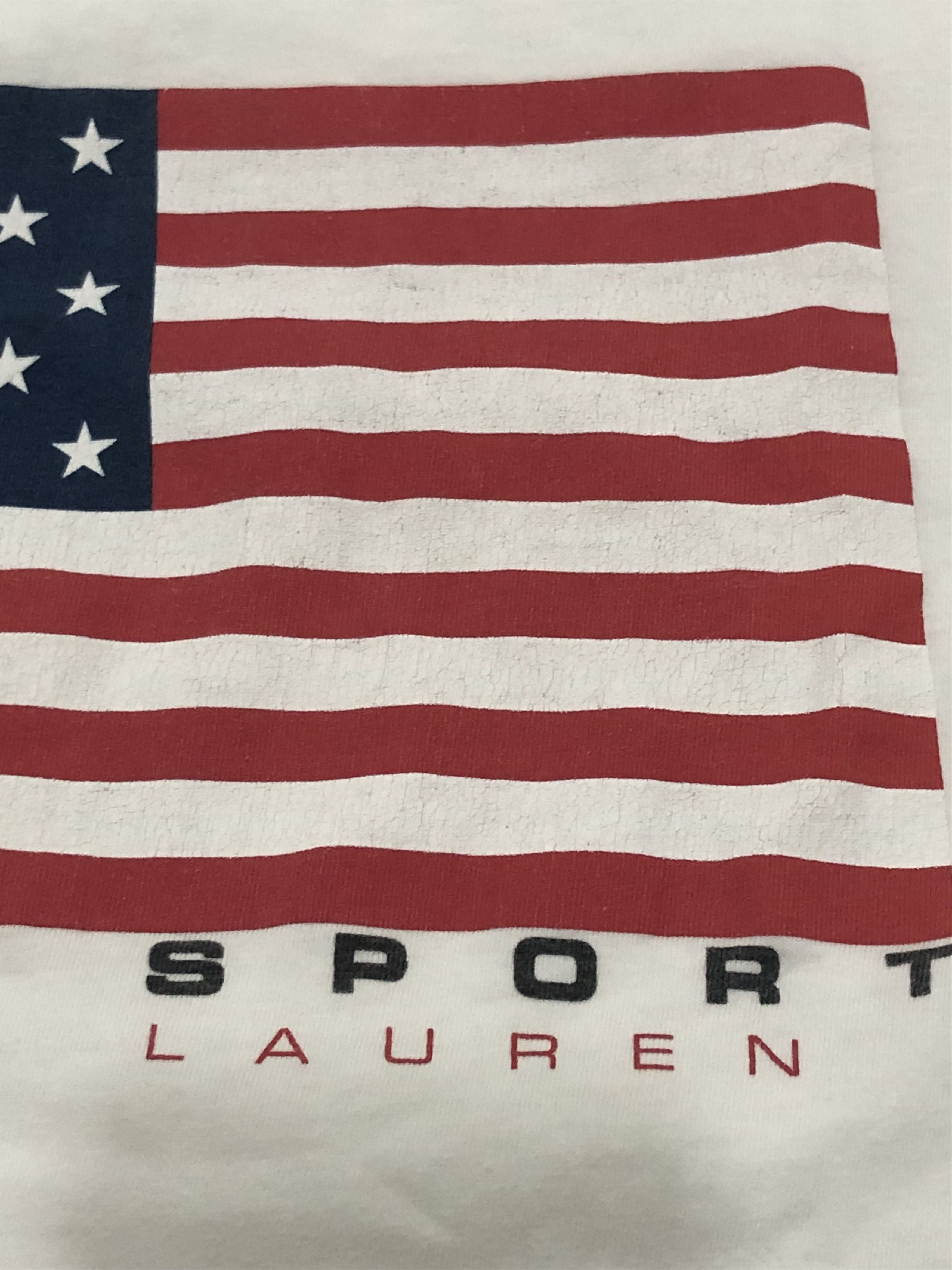 Polo Ralph Lauren Vintage Polo Sport Ralph Lauren USA Flag Tee Size US XL / EU 56 / 4 - 4 Thumbnail