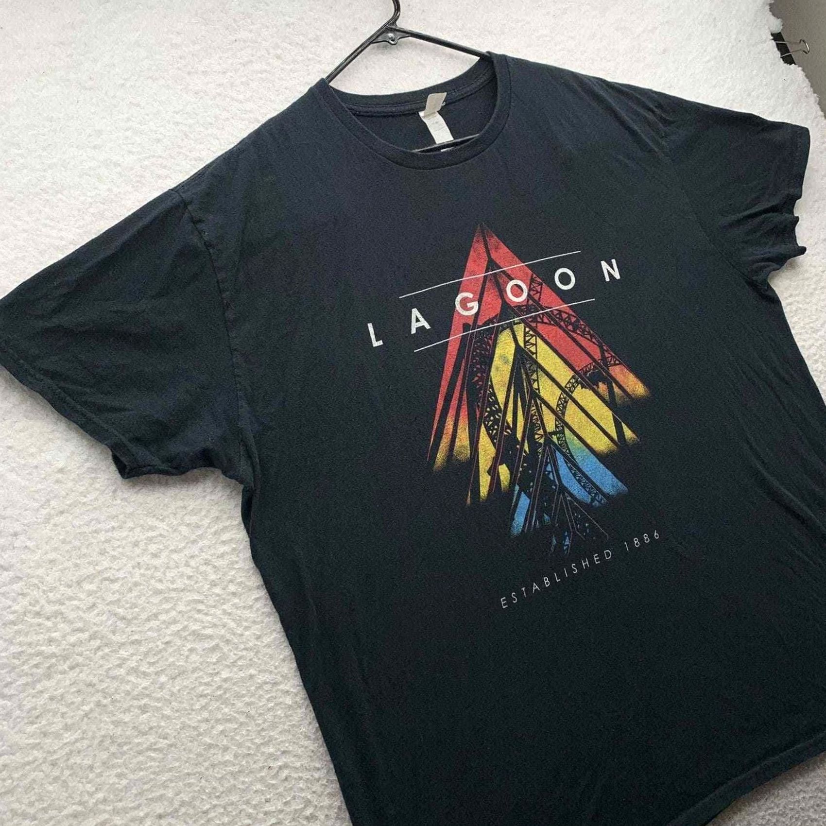 Anvil Anvil T-Shirt Mens 2XL XXL Black Amusement Park Farmington Ohio Lagoon Graphic Size US XXL / EU 58 / 5 - 4 Thumbnail