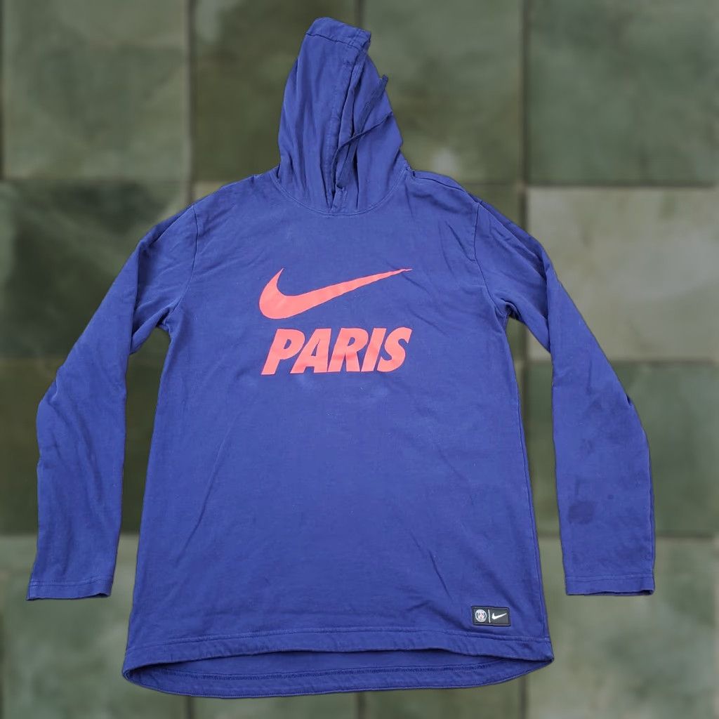 Nike Nike Hoodie Mens Large Purple Paris Saint-Germain Hooded Sweatshirt Long Sleeve Adult Large Purple PSG Hooded Nike Shirt Mens 90s? Size US L / EU 52-54 / 3 - 1 Thumbnail