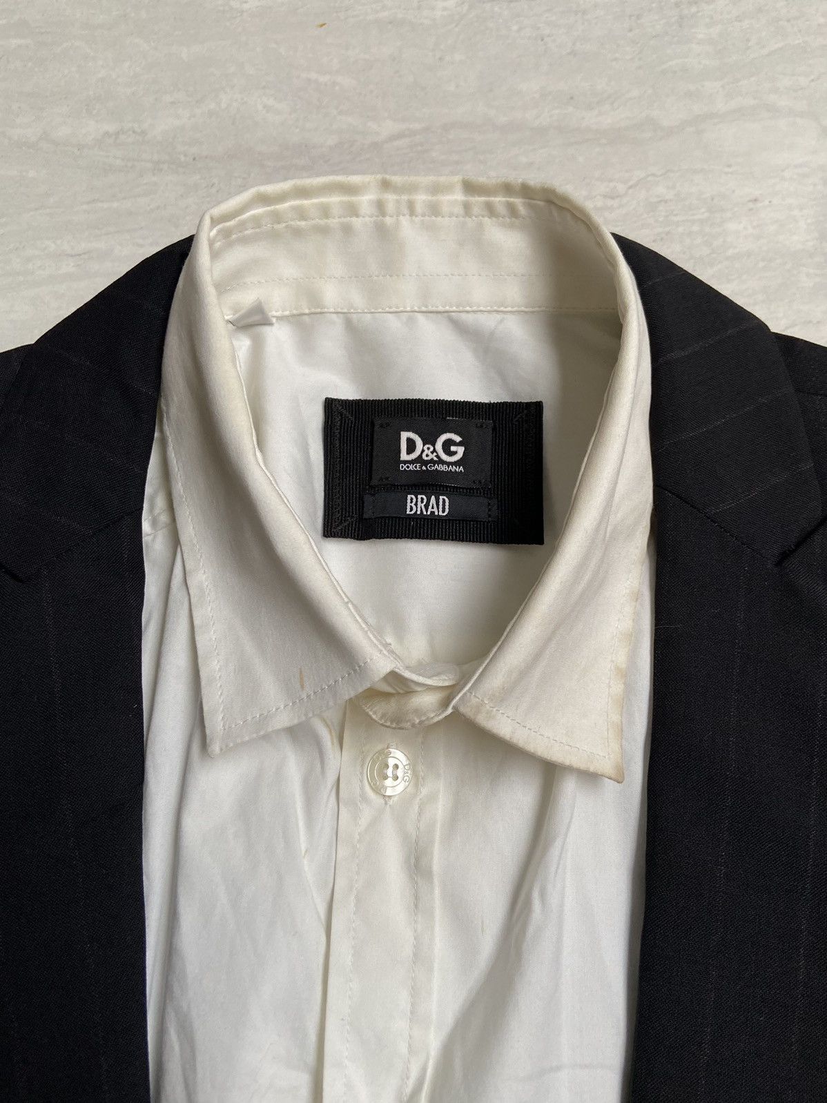Dolce & Gabbana DOLCE & GABBANA White Shirt Suit Size US S / EU 44-46 / 1 - 12 Thumbnail