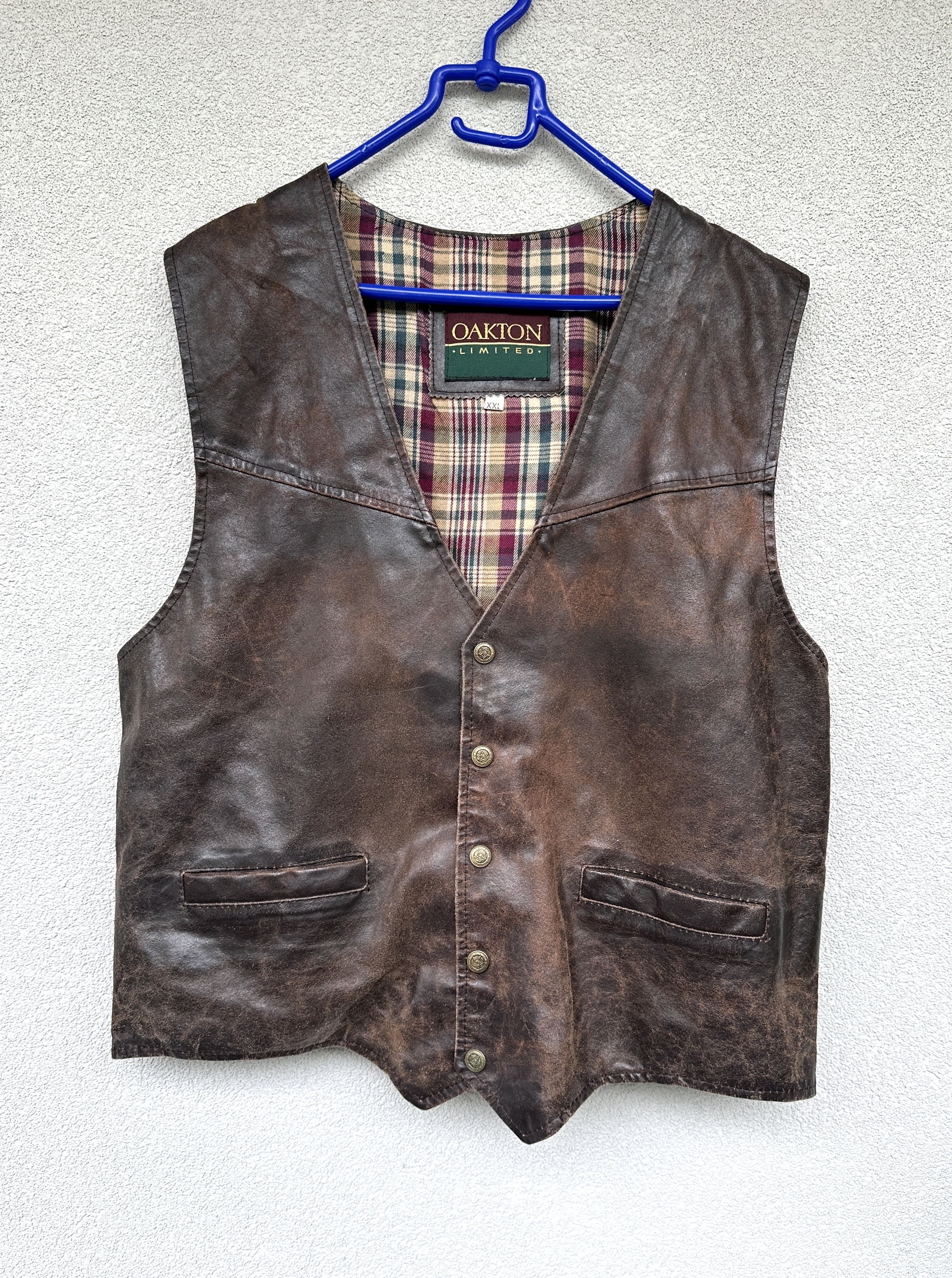 Vintage Vintage men leather vest brown Size US M / EU 48-50 / 2 - 1 Thumbnail